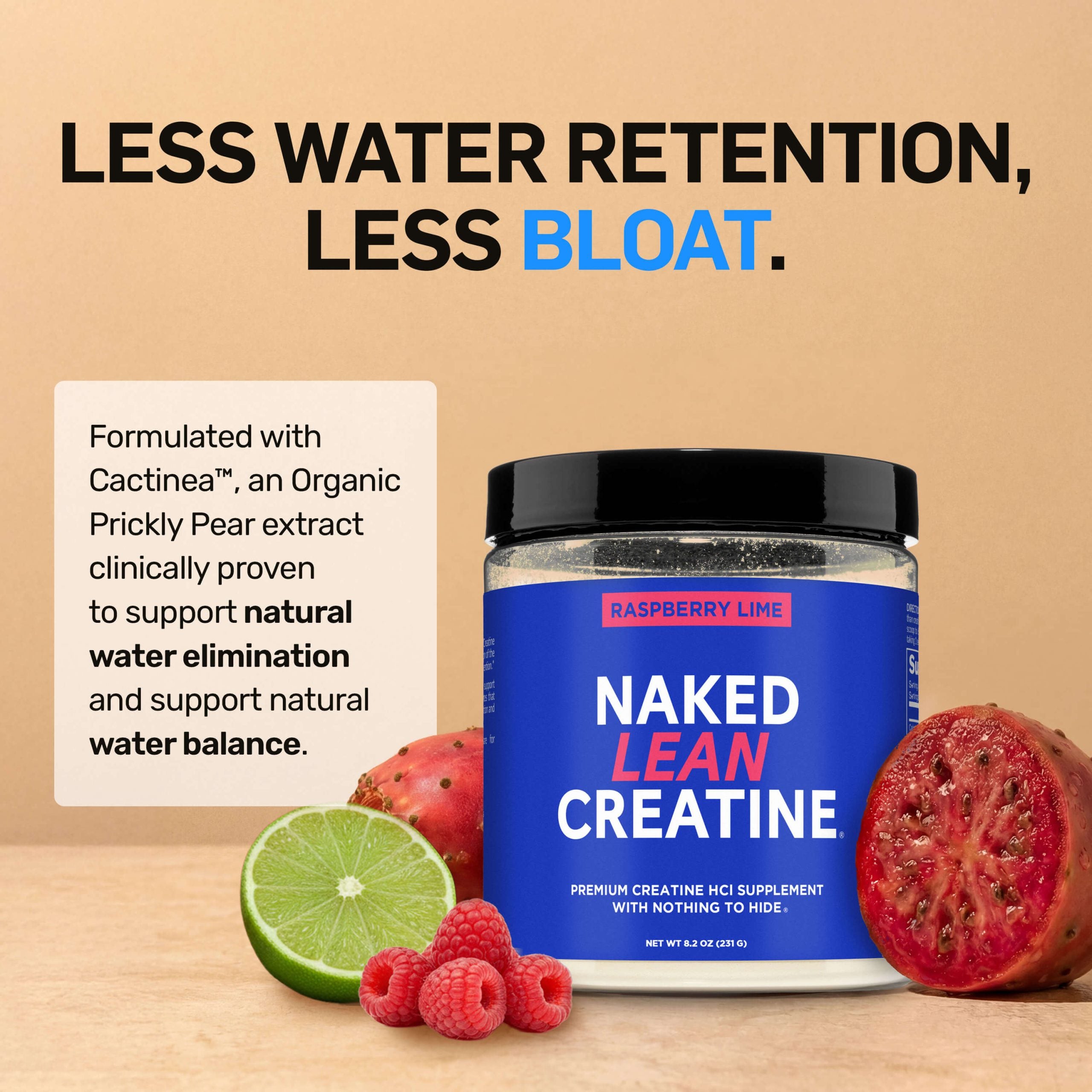 Raspberry Lime Creatine HCl Powder - Raspberry Lime Made for Quick Mixing Around Workouts