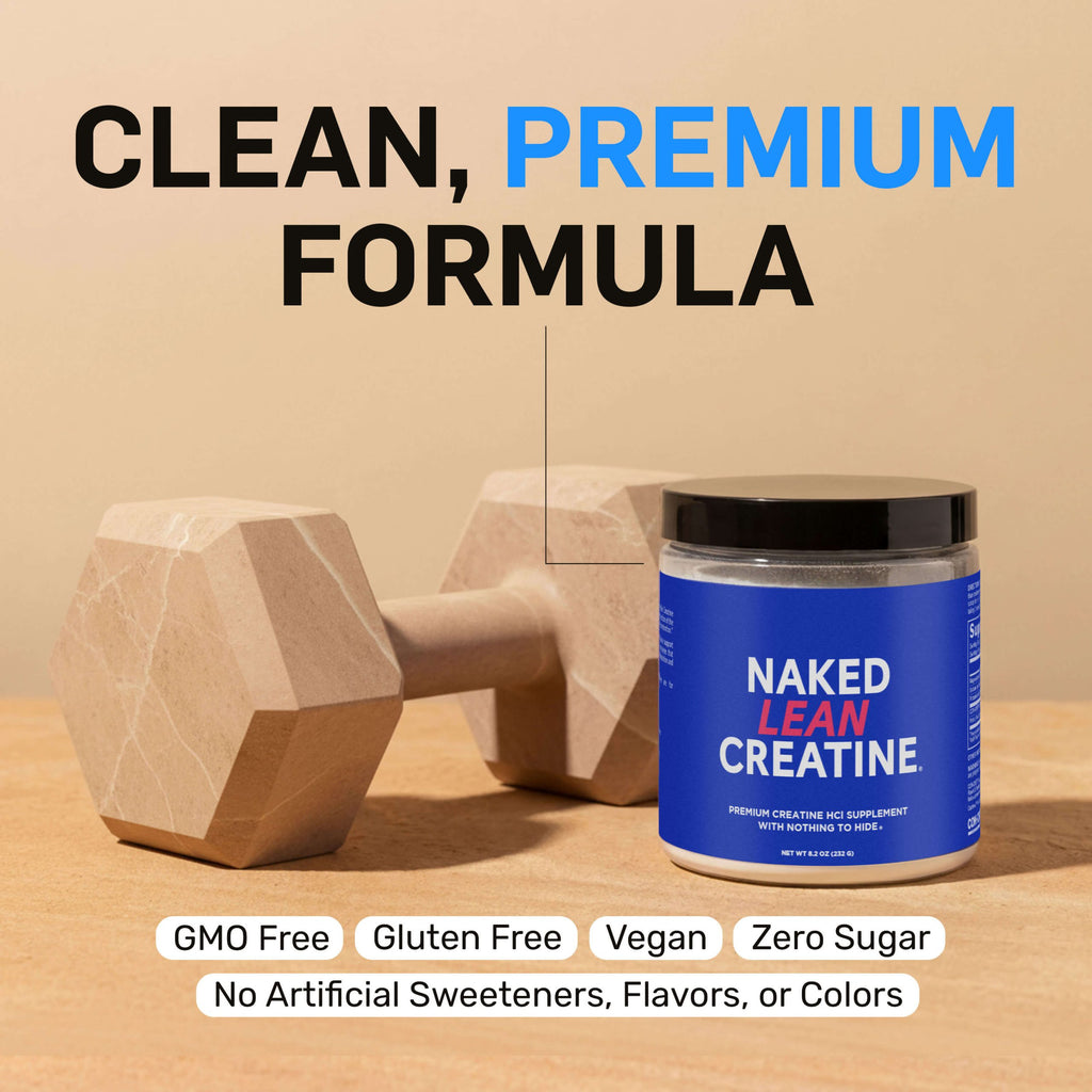 Creatine HCl Powder - Unflavored Made for Quick Mixing Around Workouts