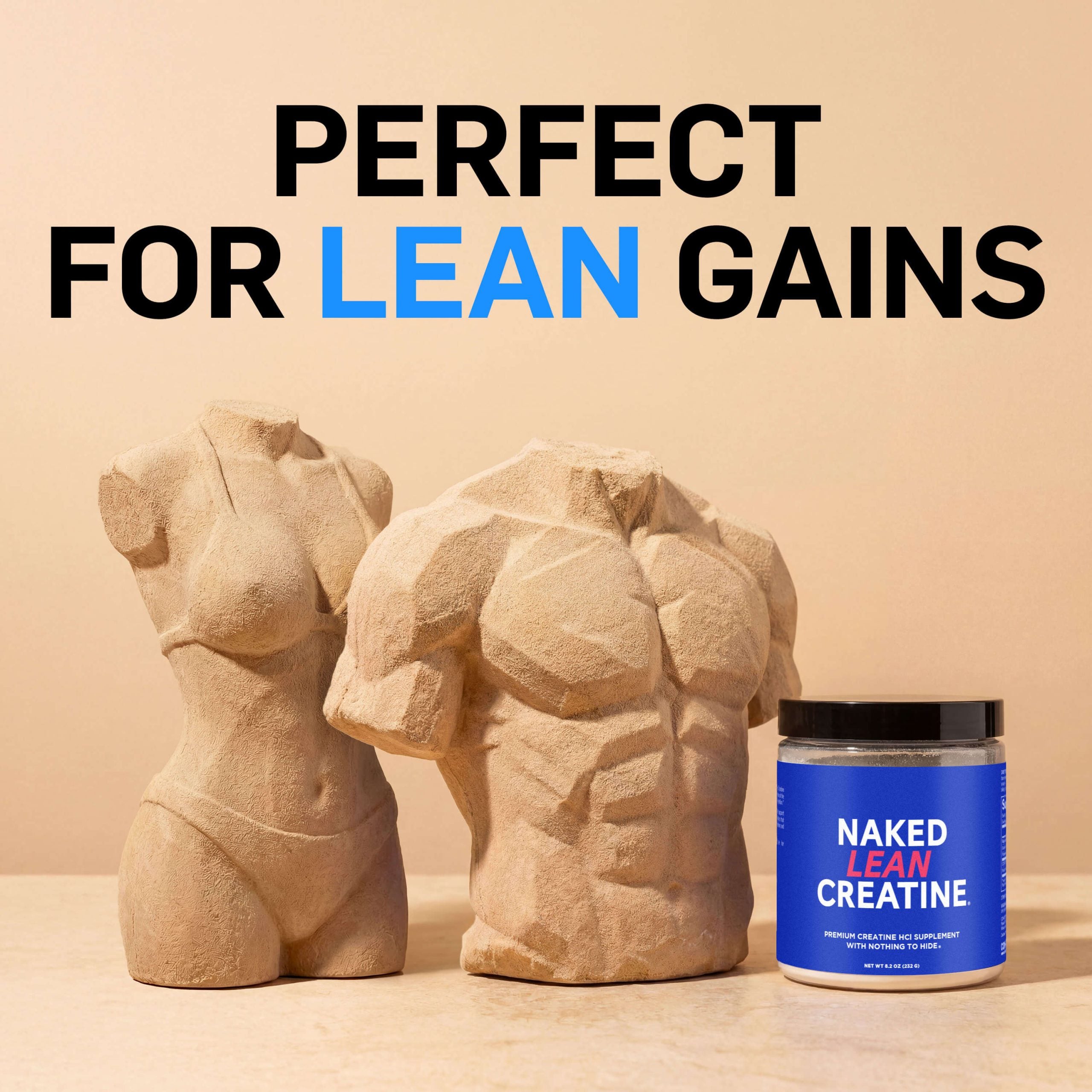 Creatine HCl Powder - Unflavored Made for Quick Mixing Around Workouts