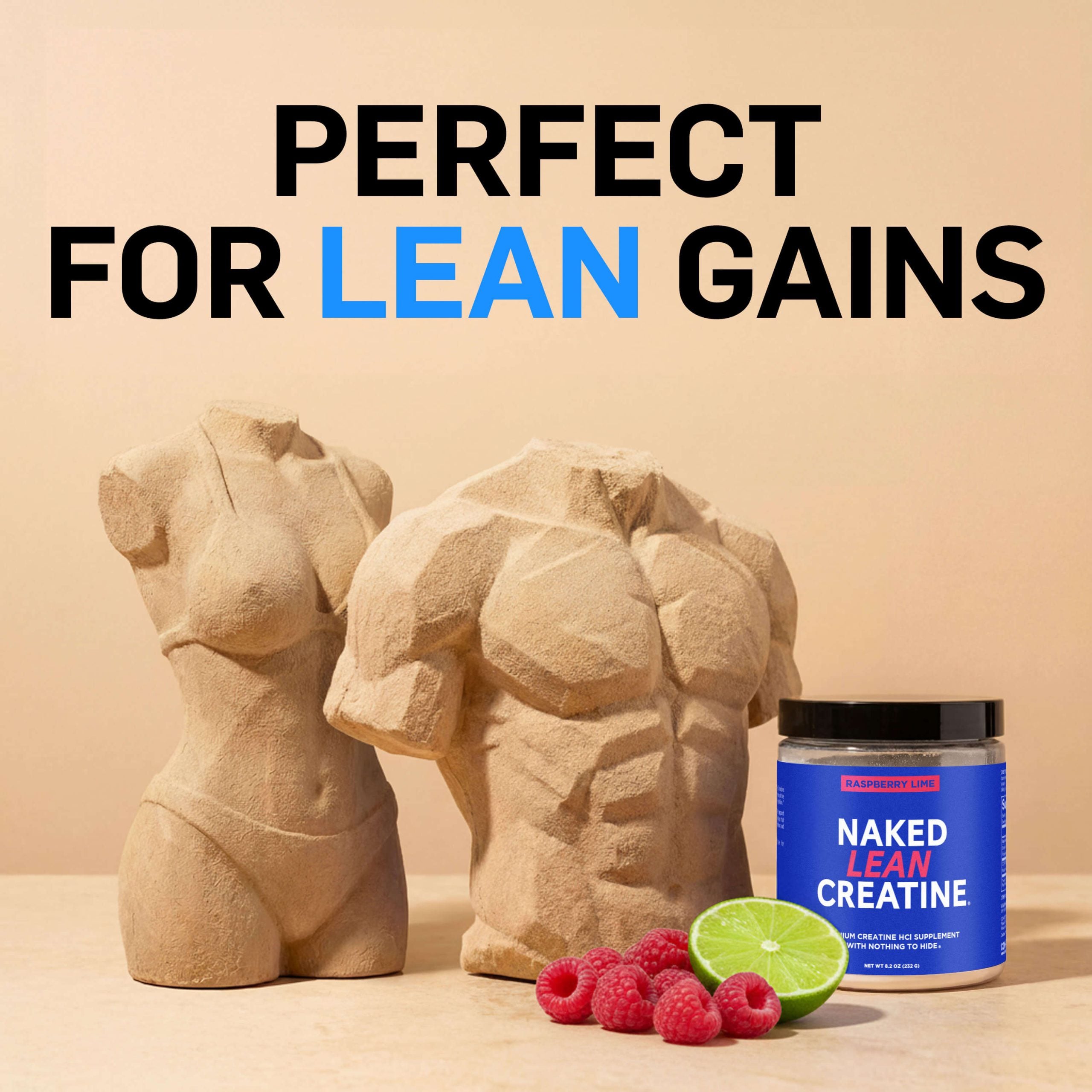 Raspberry Lime Creatine HCl Powder - Raspberry Lime Made for Quick Mixing Around Workouts