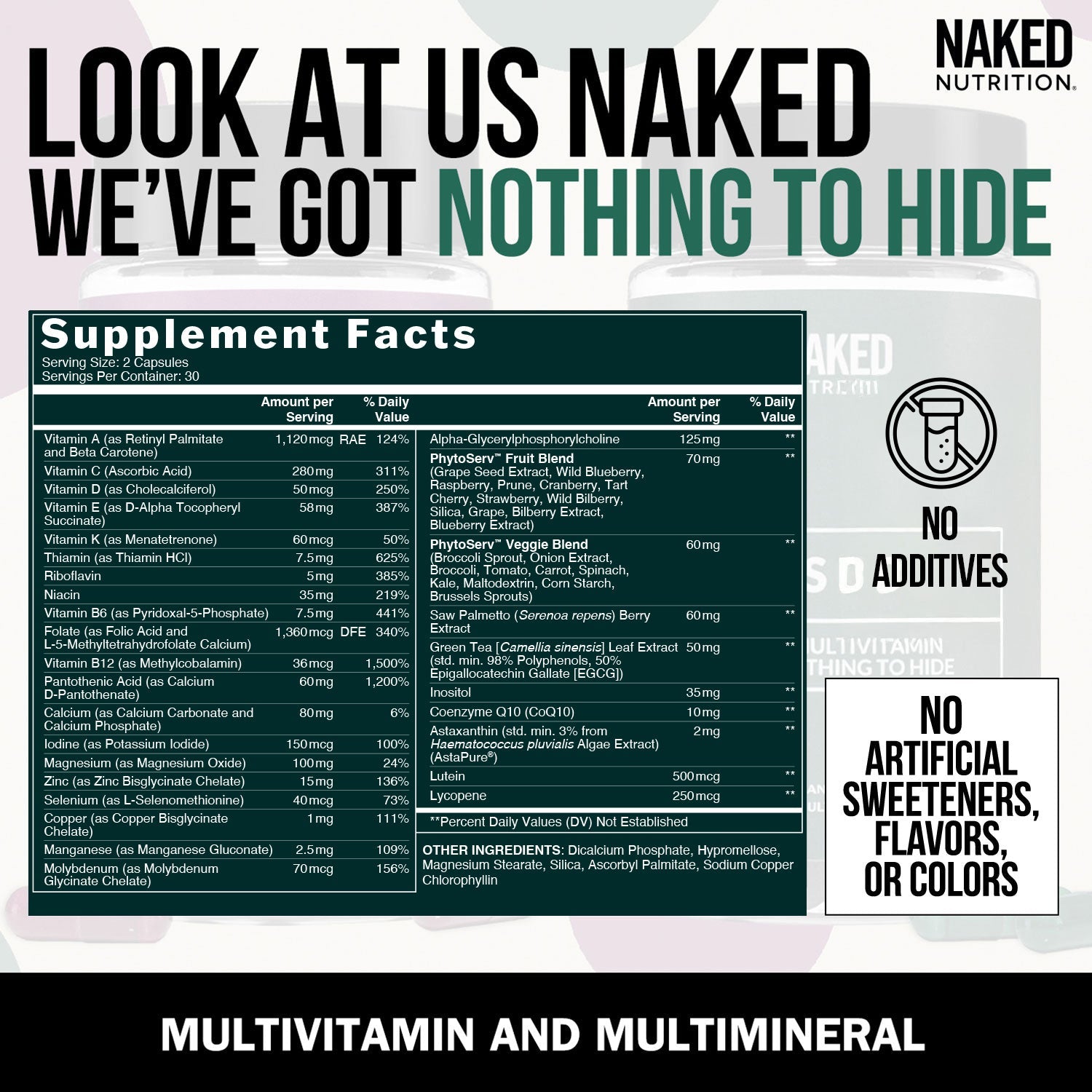 Multivitamin for Men - Mens Made for Easy, Consistent Everyday Use
