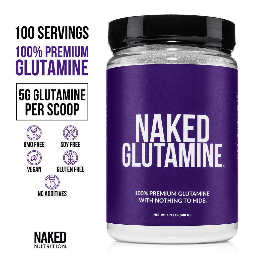 Glutamine Powder - 1.1LB Made for Quick Mixing Around Workouts