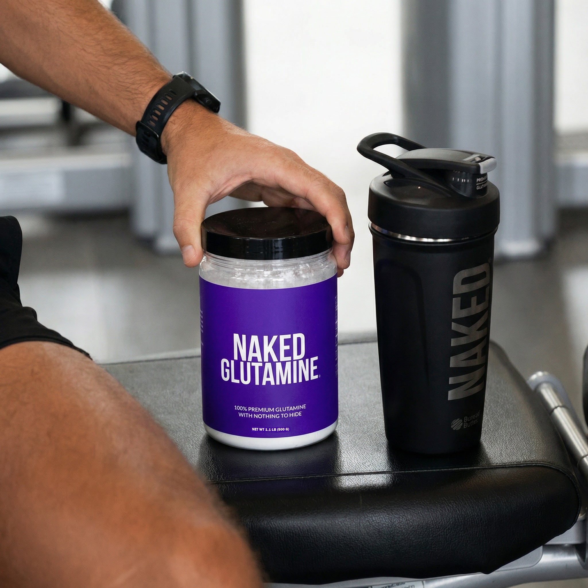 Glutamine Powder - 1.1LB Made for Quick Mixing Around Workouts
