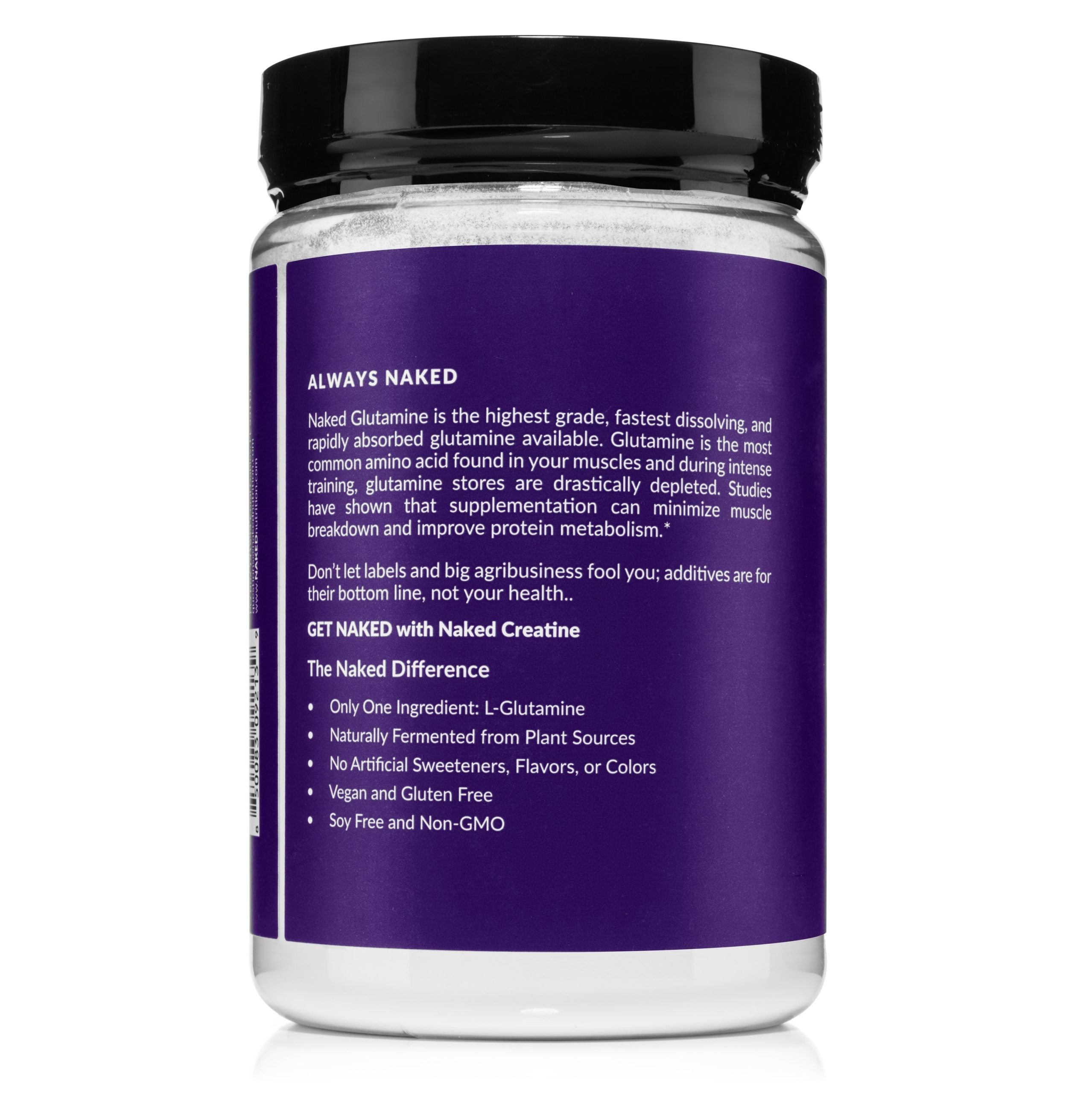 Glutamine Powder - 1.1LB Made for Quick Mixing Around Workouts