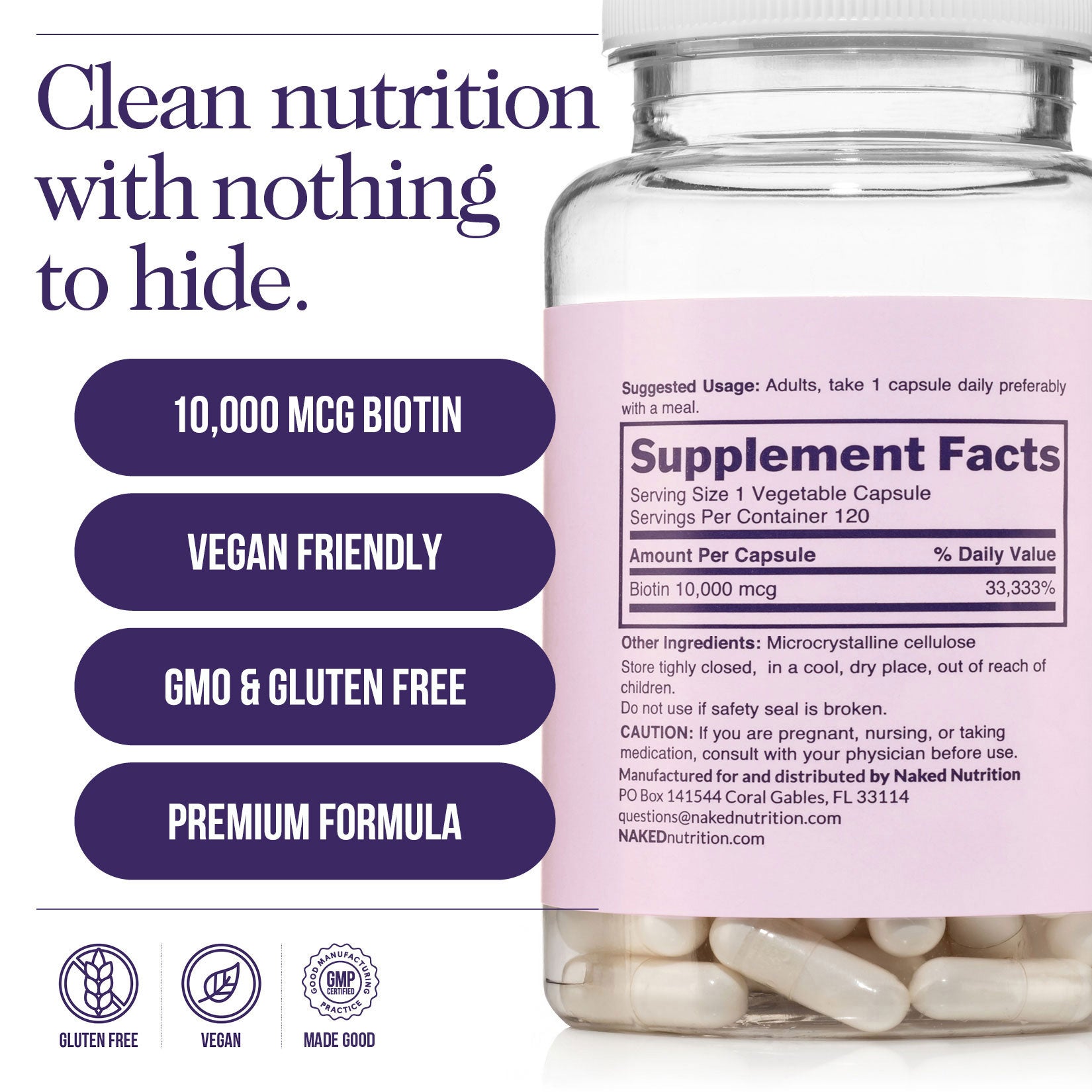 Daily Biotin Supplement - Biotin Made for Easy, Consistent Everyday Use