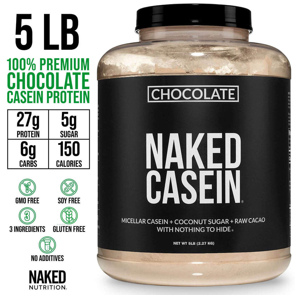 Chocolate Casein Protein Powder - 5LB - Chocolate Made for Shakes, Smoothies and Recipes