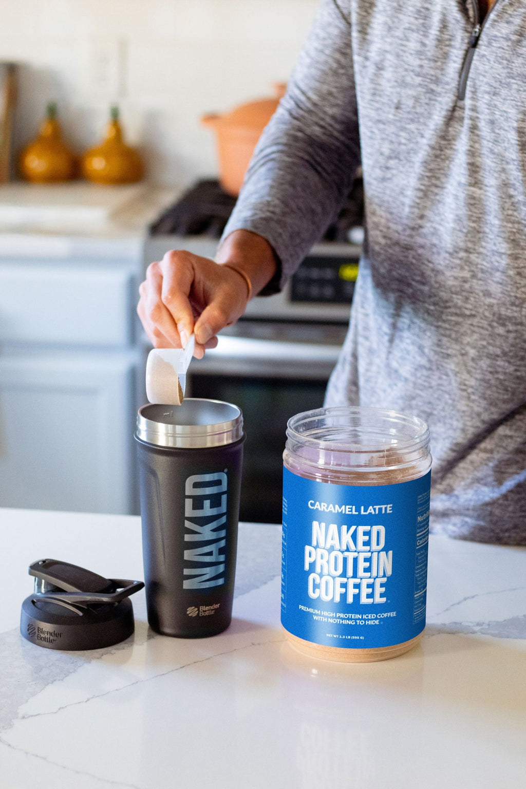 Caramel Latte Protein Iced Coffee - Caramel Latte Made for Quick Coffee - Based Protein Drinks