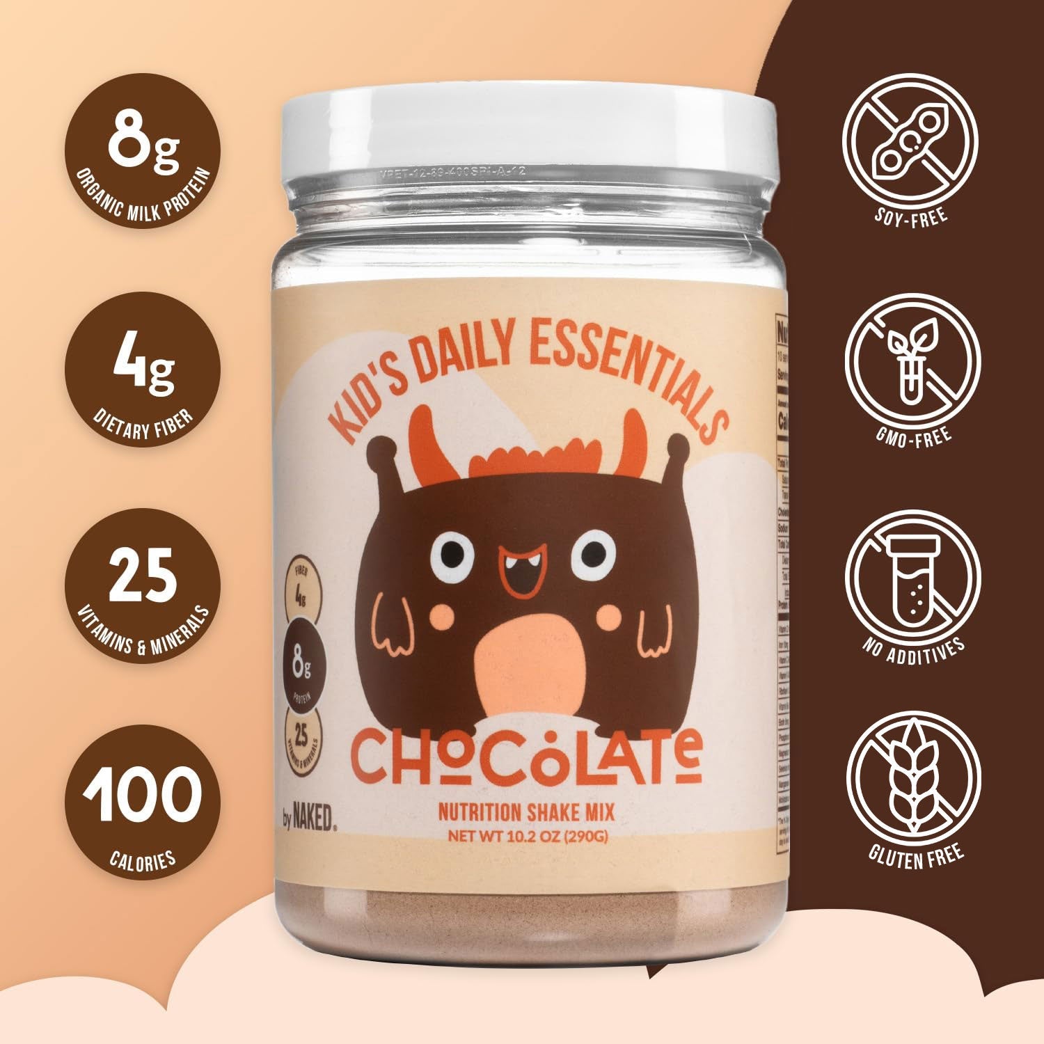 Kids Nutrition Shake - Chocolate Formula Made for Convenient At - Home Use