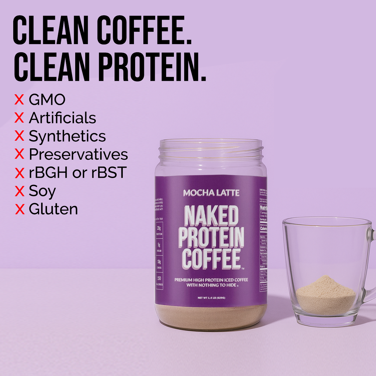 Mocha Latte Protein Iced Coffee - Mocha Latte Made for Quick Coffee - Based Protein Drinks
