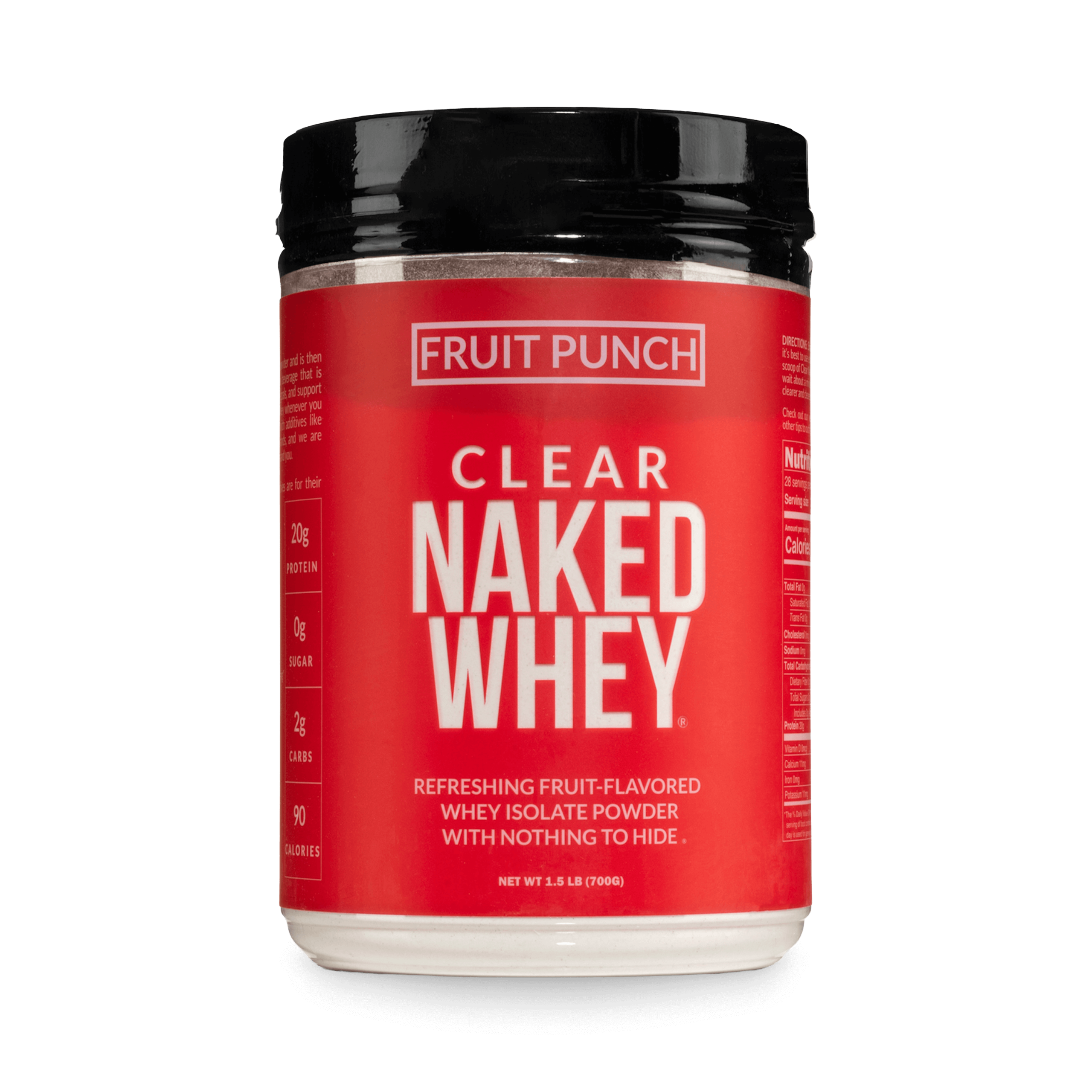 Fruit Punch Whey Protein Isolate - Fruit Punch Made for Flexible Home or Travel Use