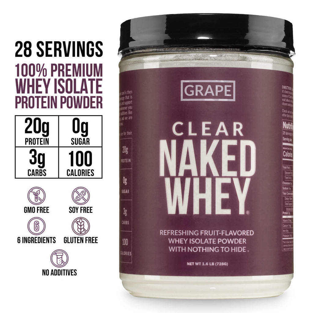 Grape Whey Protein Isolate - Grape Made for Flexible Home or Travel Use