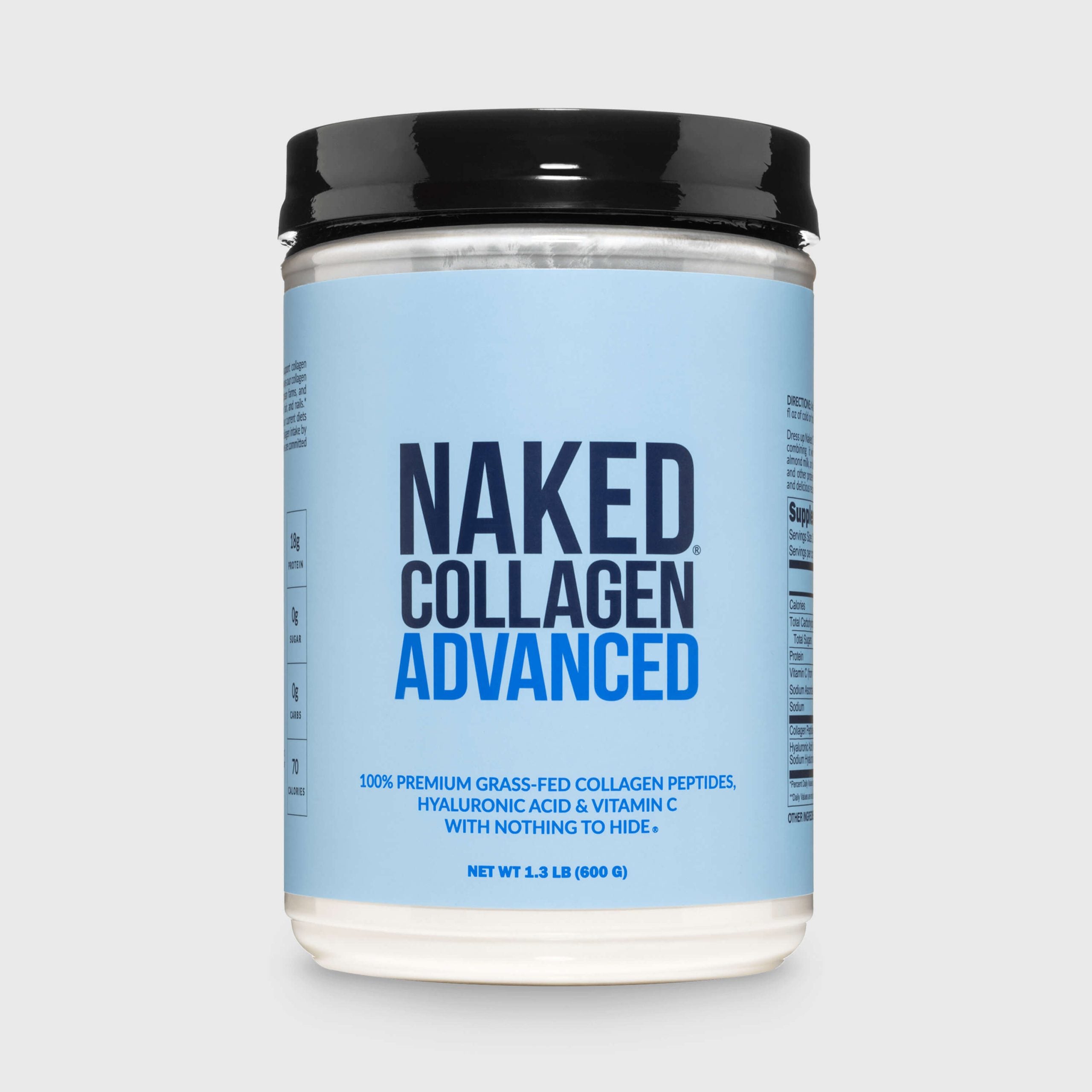 Collagen Peptides with Hyaluronic Acid - Advanced Collagen Peptides Made for Convenient Daily Collagen Use