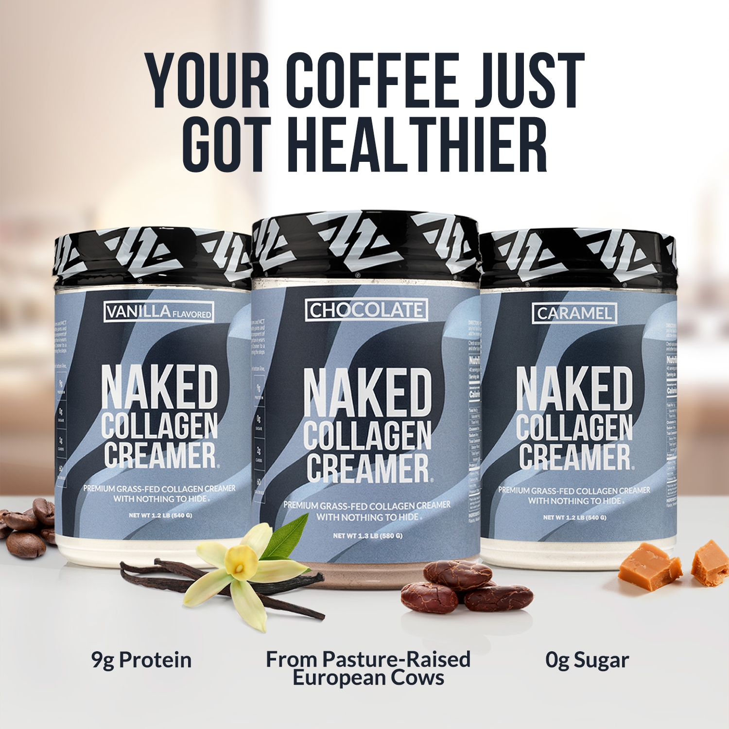 Vanilla Collagen Creamer - Vanilla Collagen Creamer Made for Quick Coffee - Based Protein Drinks