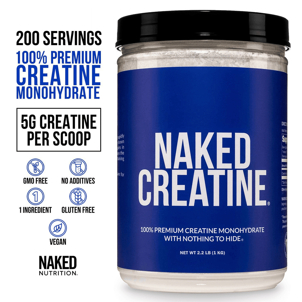 Creatine Monohydrate Powder - Unflavored - Value Size Made for Quick Mixing Around Workouts