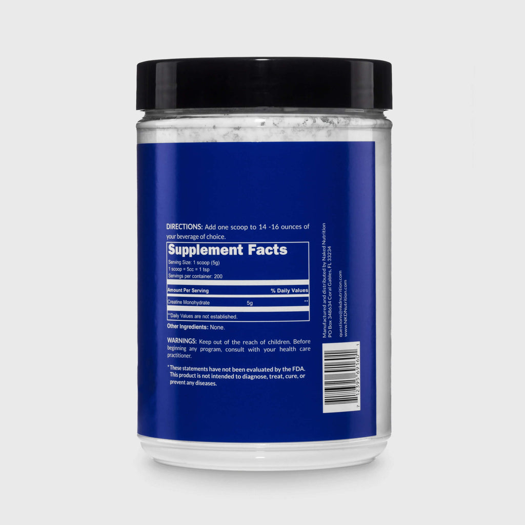 Creatine Monohydrate Powder - Unflavored - Value Size Made for Quick Mixing Around Workouts