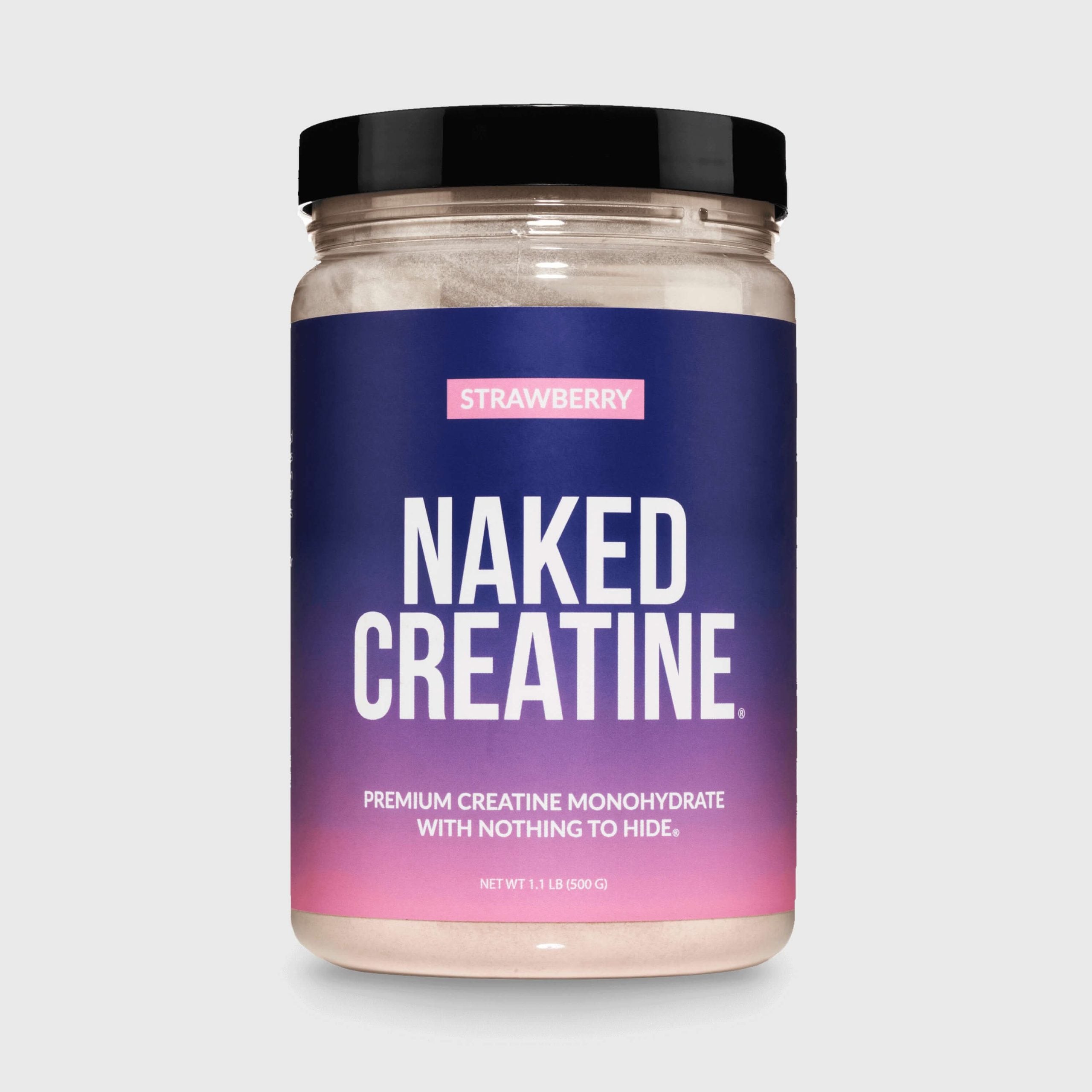 Strawberry Creatine Monohydrate Powder - Strawberry Made for Quick Mixing Around Workouts