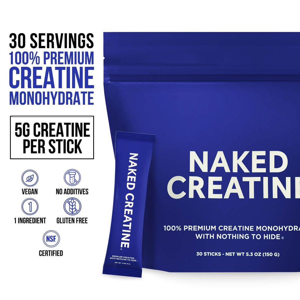 Creatine Travel Packets - Unflavored Sticks Made for Quick Mixing Around Workouts