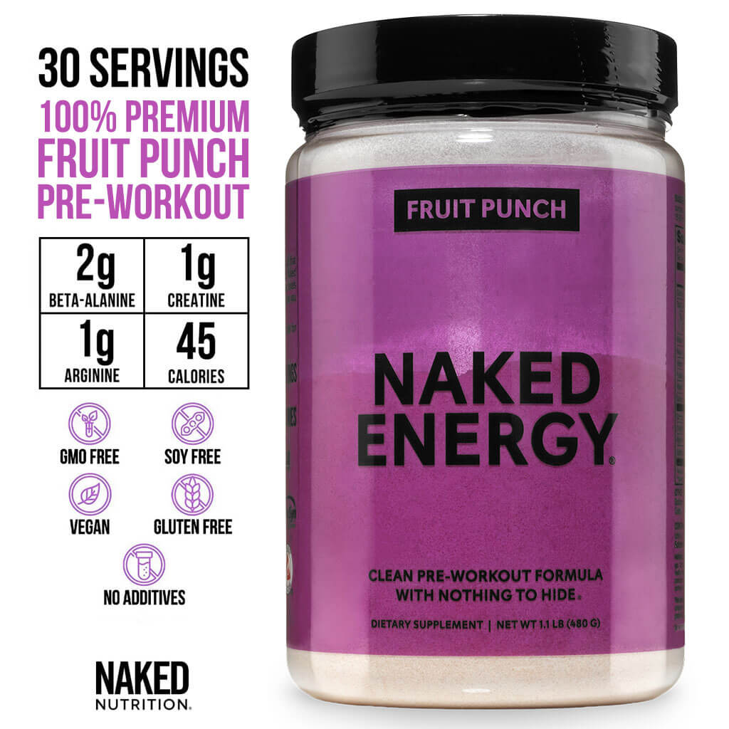 Fruit Punch Pre Workout Supplement - Fruit Punch Made for Quick Mixing Around Workouts