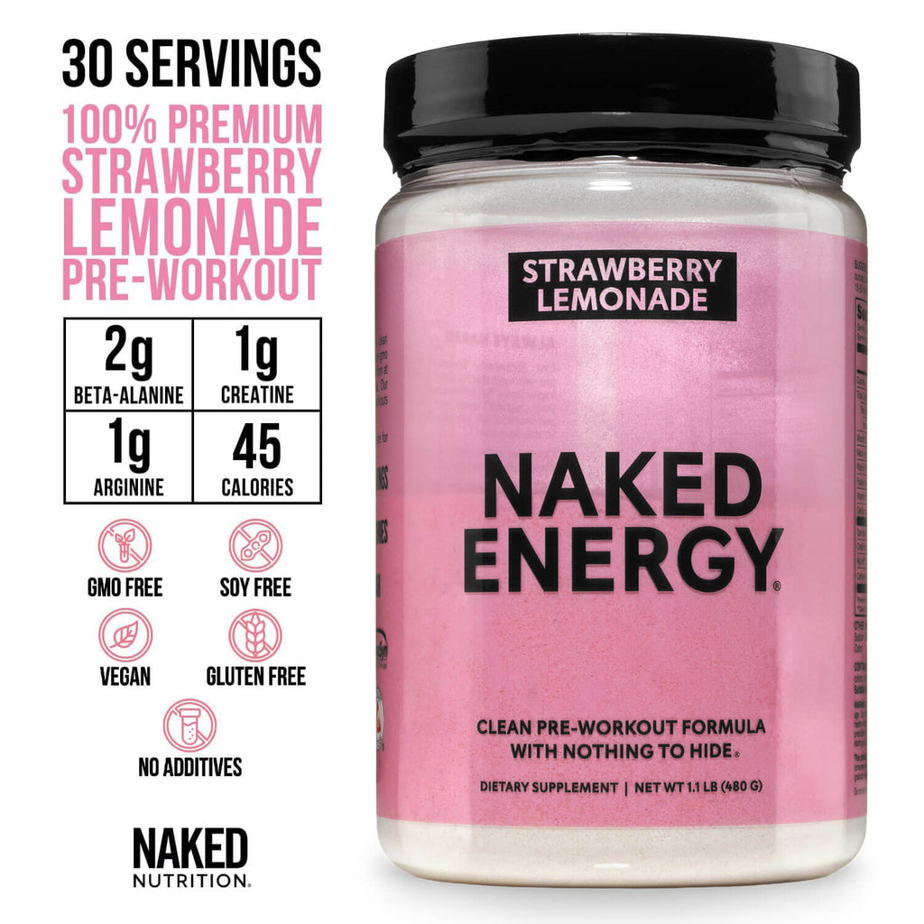 Strawberry Lemonade Pre Workout Supplement - Strawberry Lemonade Made for Quick Mixing Around Workouts