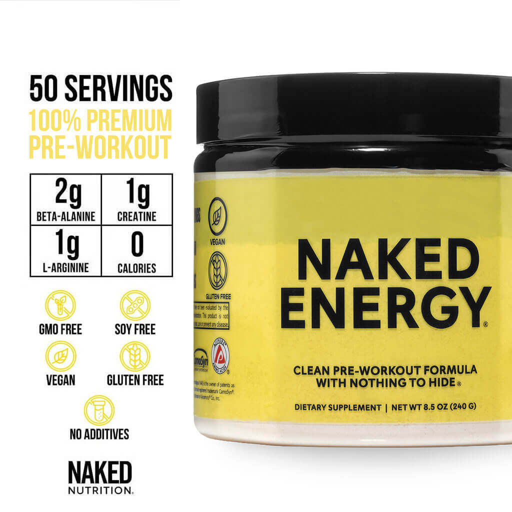 Pre Workout Supplement - Unflavored Made for Quick Mixing Around Workouts