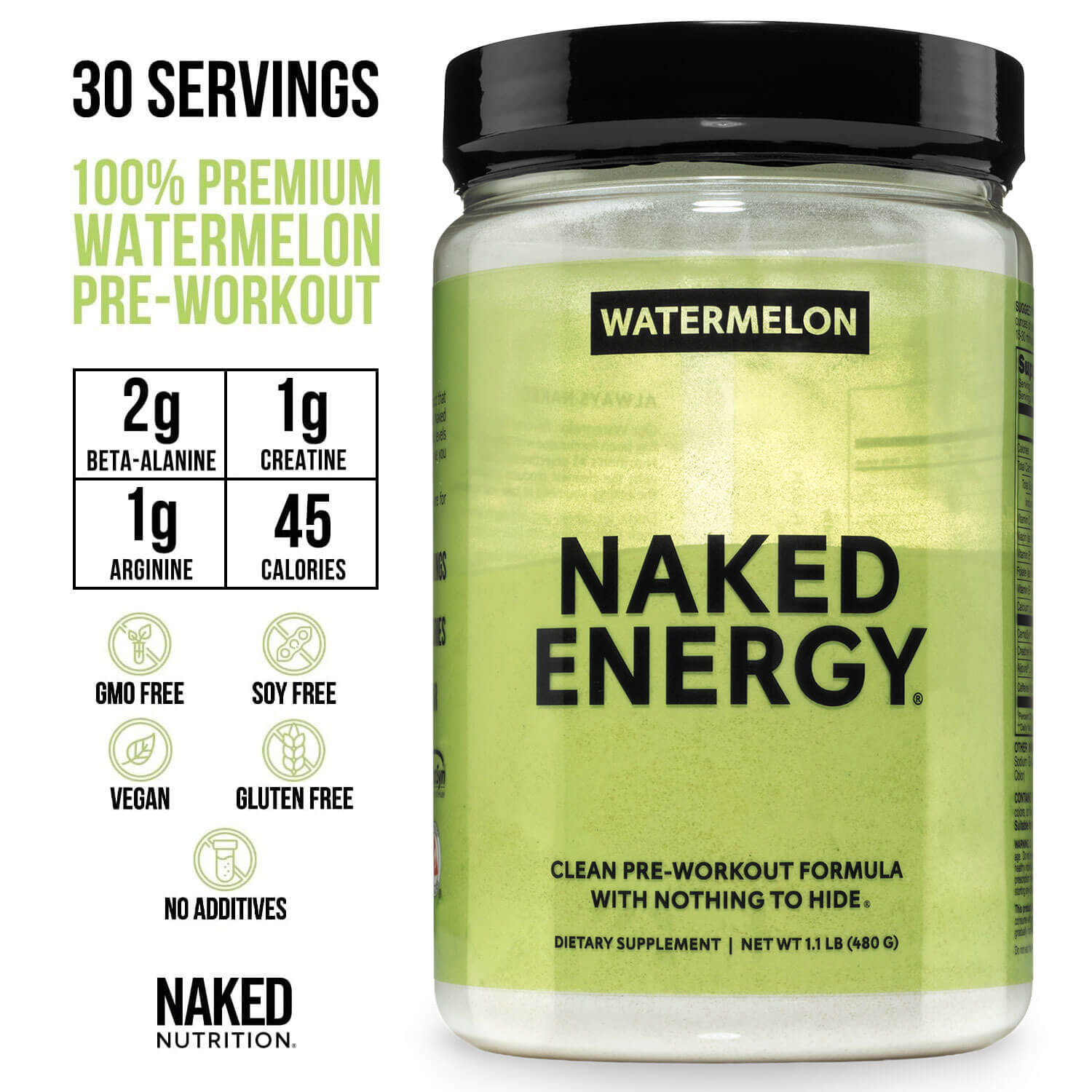Watermelon Pre Workout Supplement - Watermelon Made for Quick Mixing Around Workouts