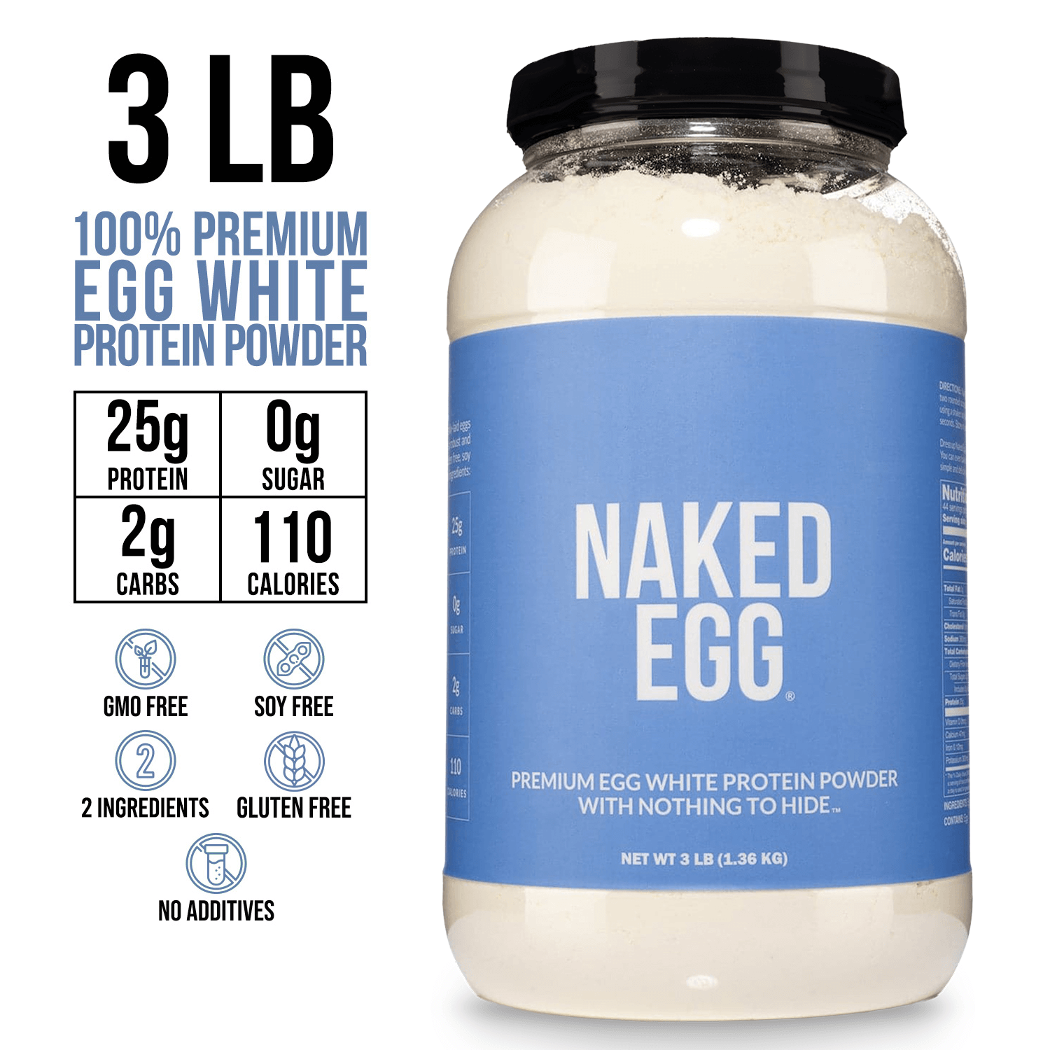 Egg White Protein Powder Made for Shakes, Smoothies and Recipes