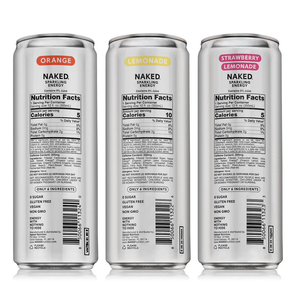 Sparkling Energy Sample Kits - Sample Pack Made for Quick and Simple Drink Routines