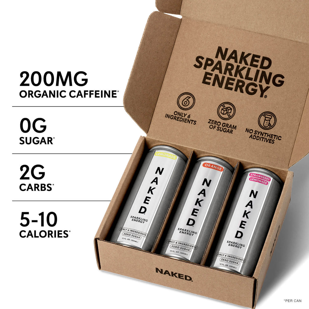 Sparkling Energy Sample Kits - Sample Pack Made for Quick and Simple Drink Routines