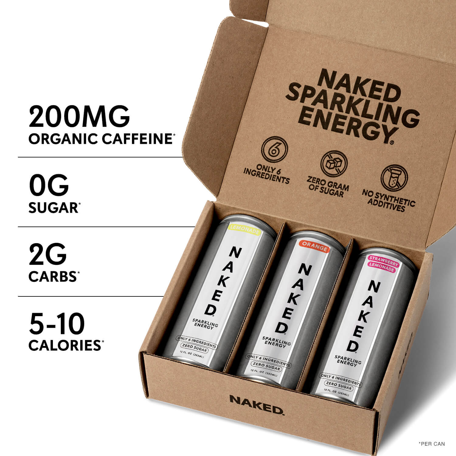Sparkling Energy Sample Kits - Sample Pack Made for Quick and Simple Drink Routines