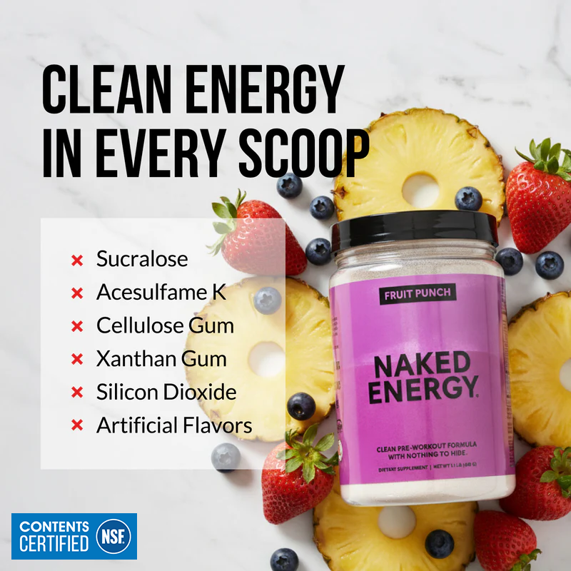 Fruit Punch Pre Workout Supplement - Fruit Punch Made for Quick Mixing Around Workouts