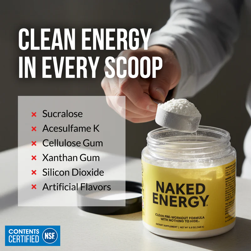 Pre Workout Supplement - Unflavored Made for Quick Mixing Around Workouts