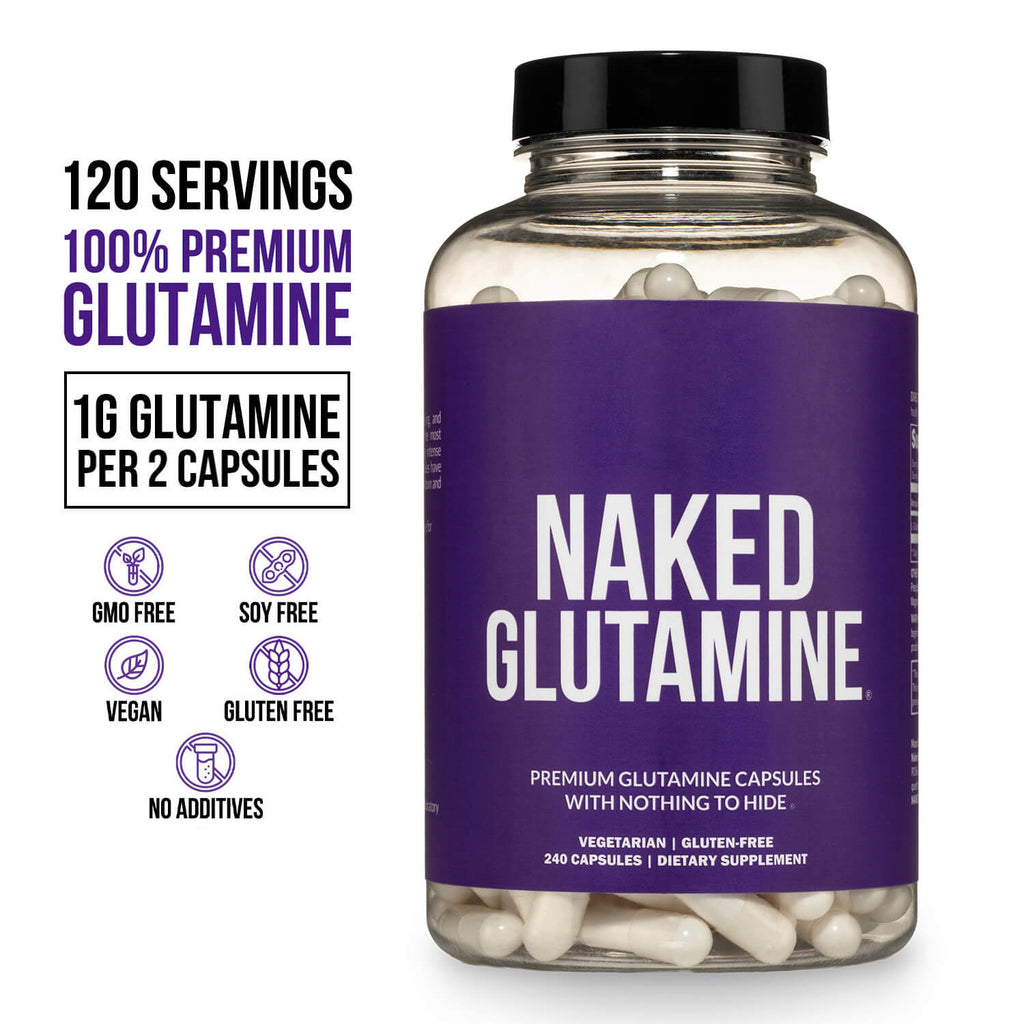 Glutamine Capsules - Capsules Made for Quick Mixing Around Workouts