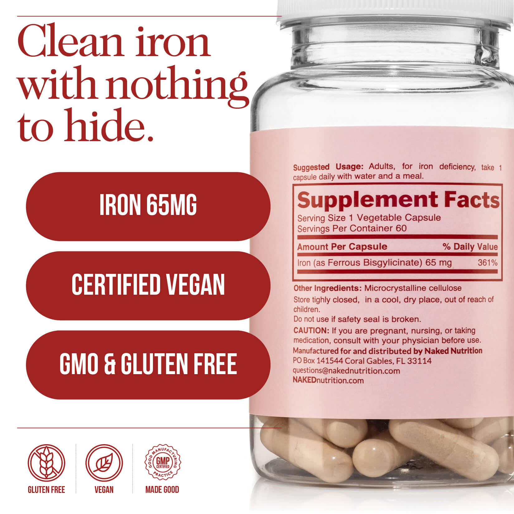 Daily Iron Supplement - Iron Made for Easy, Consistent Everyday Use