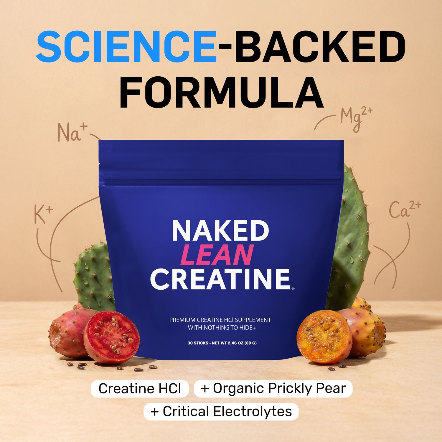 Creatine HCl Travel Packets - Stick Packs Made for Quick Mixing Around Workouts