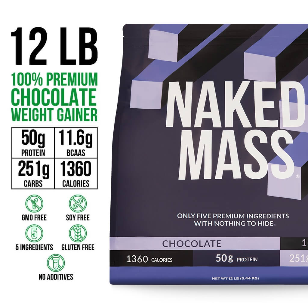 Chocolate Mass Gainer Protein Supplement - Chocolate 12LB for Straightforward High - Calorie Nutrition