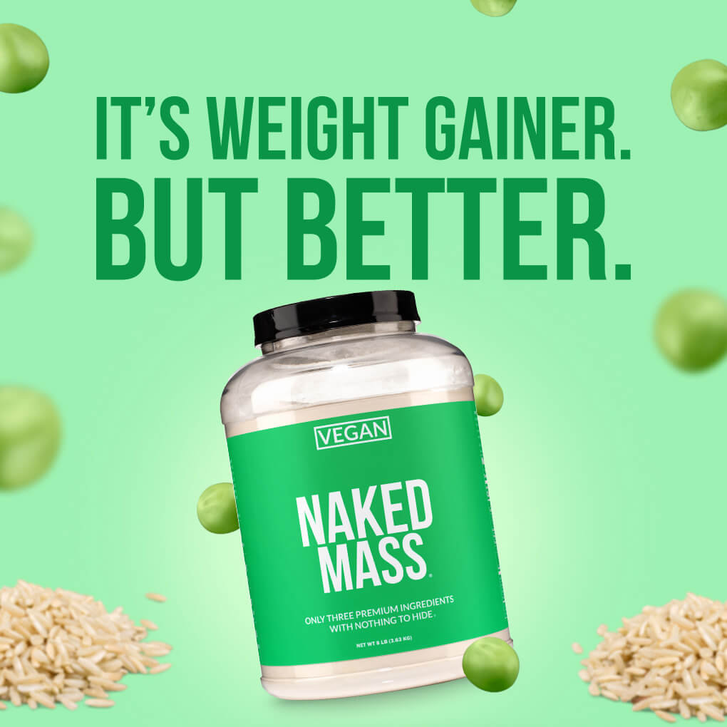 Vegan Mass Gainer Supplement - Unflavored (Vegan) for Straightforward High - Calorie Nutrition