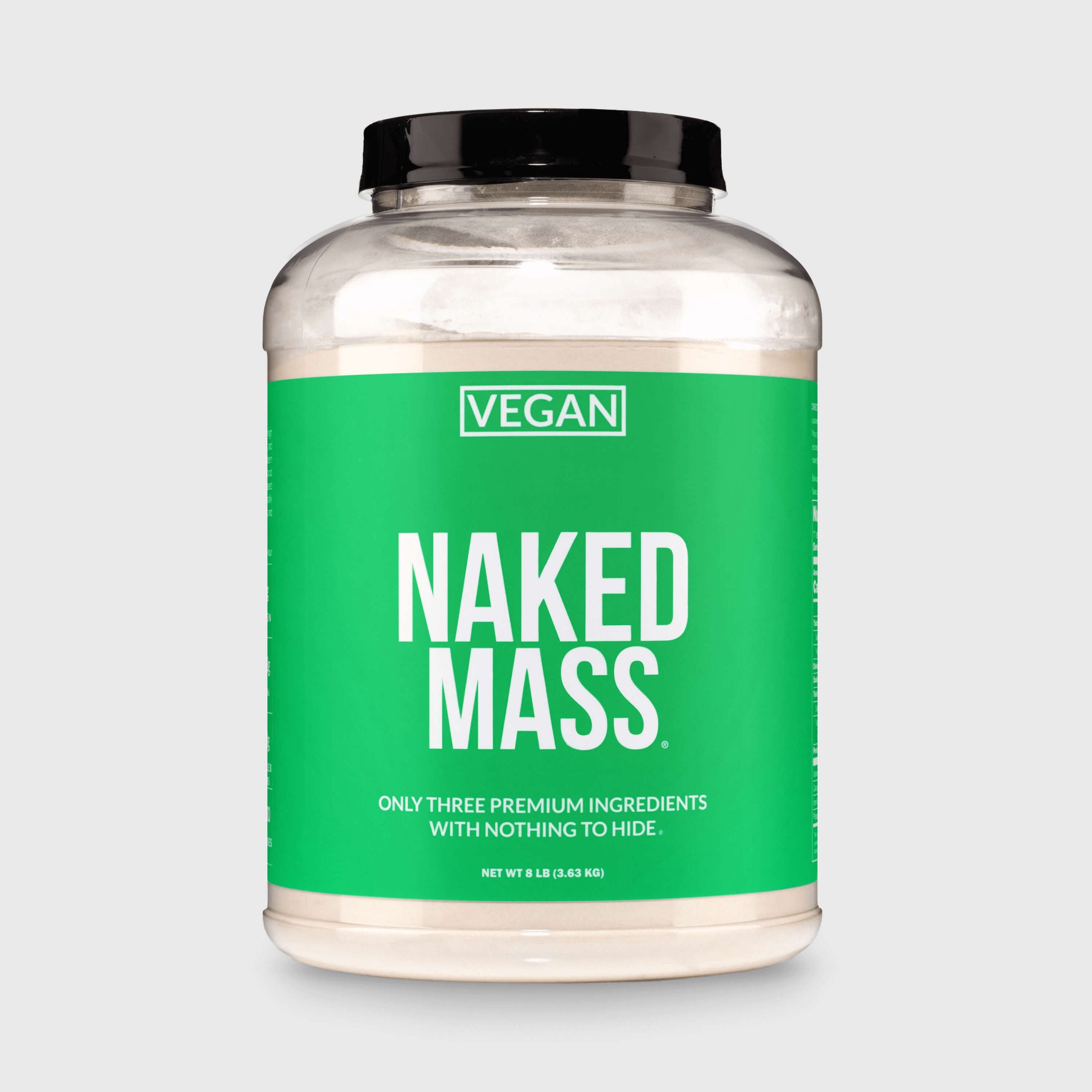 Vegan Mass Gainer Supplement - Unflavored (Vegan) for Straightforward High - Calorie Nutrition