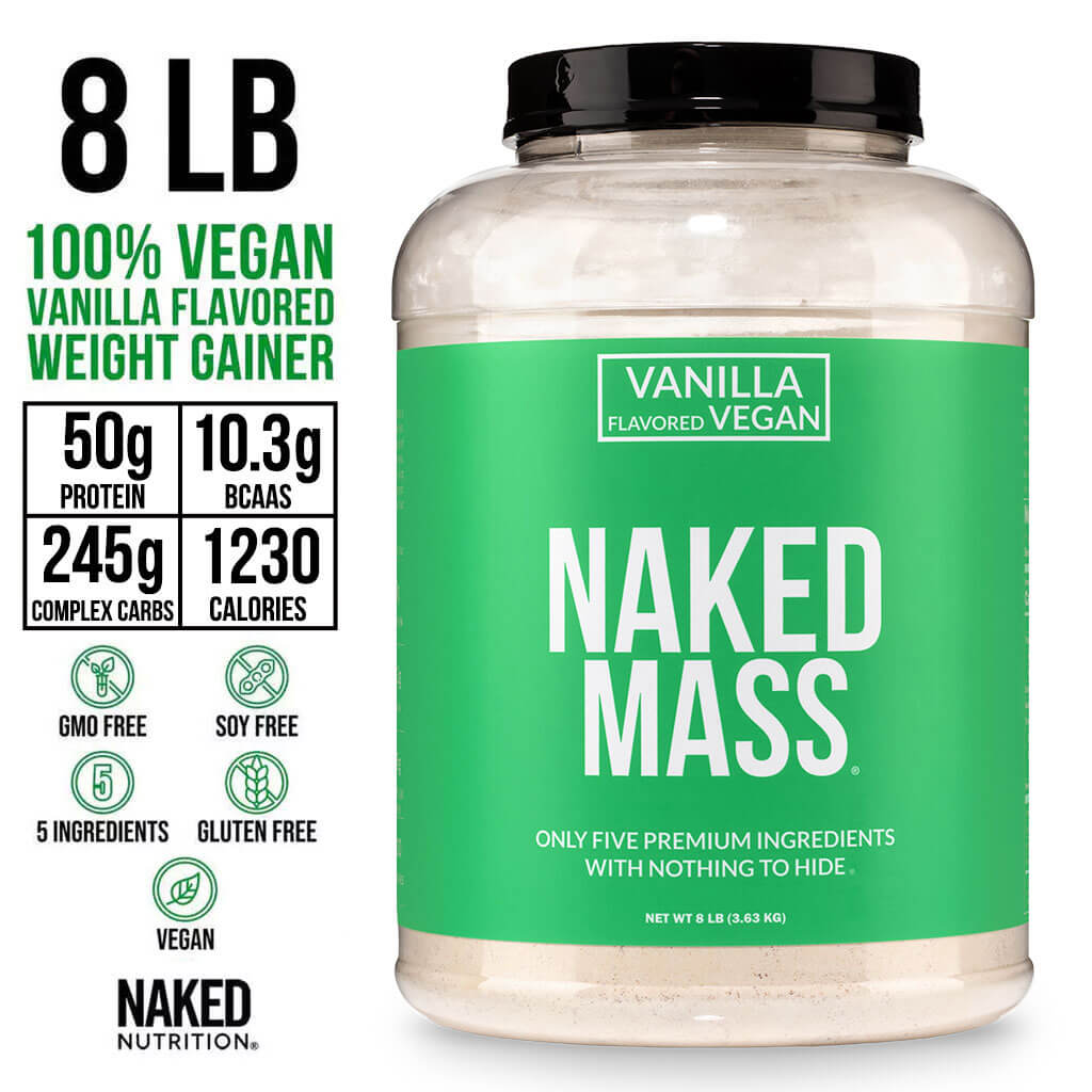 Vanilla Vegan Mass Gainer Supplement - Vanilla (Vegan) for Straightforward High - Calorie Nutrition