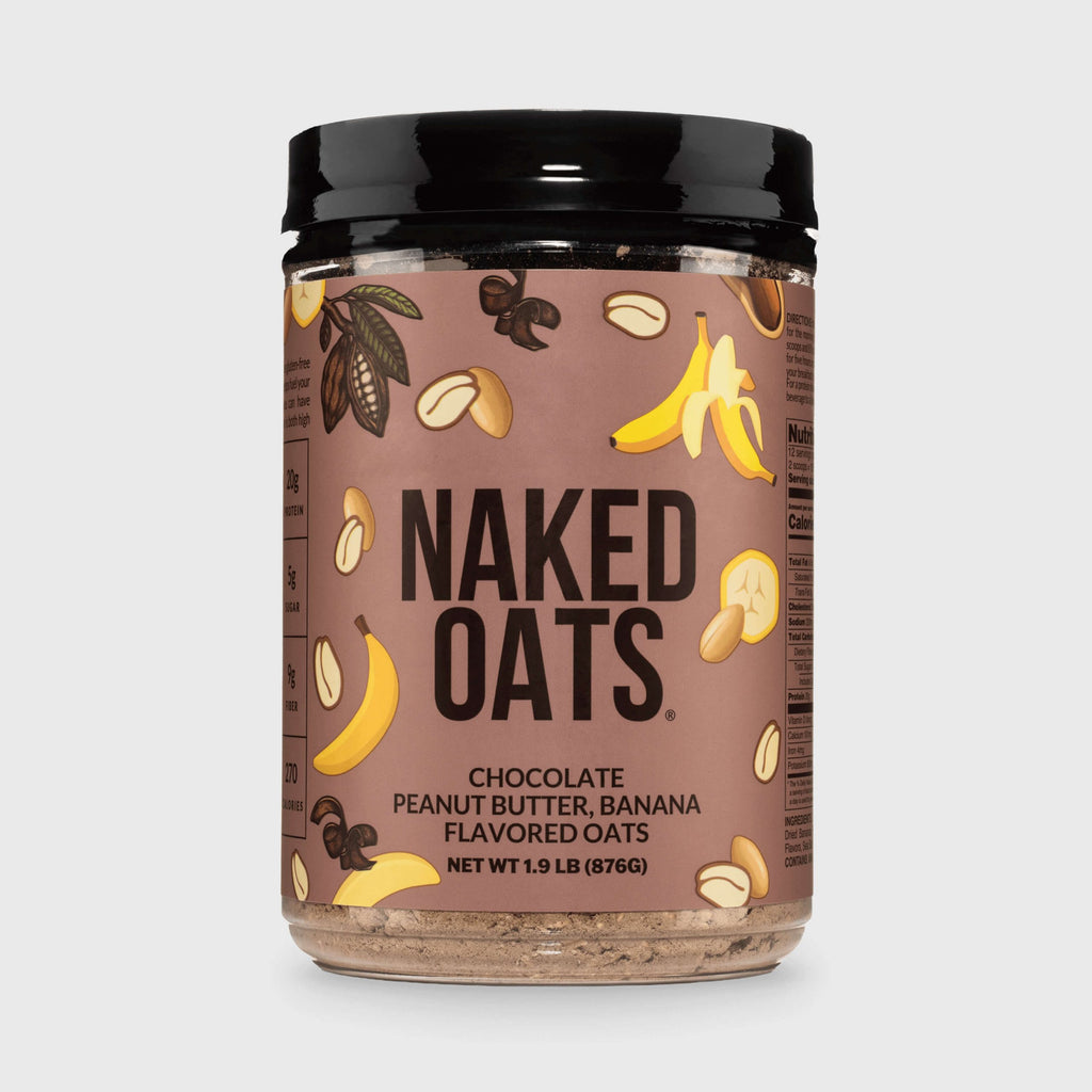 Chocolate Peanut Butter Banana Protein Oats - Chocolate PB Banana for Simple Oatmeal and Breakfast Routines