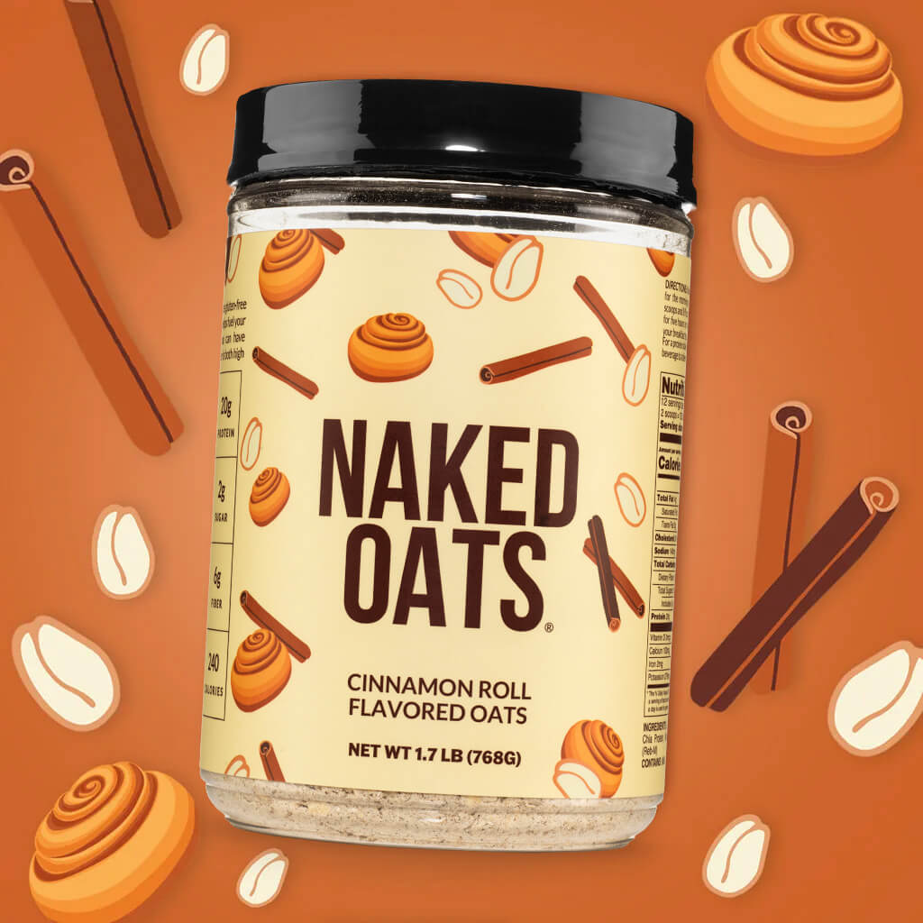 Cinnamon Roll Protein Oats - Cinnamon Roll for Simple Oatmeal and Breakfast Routines
