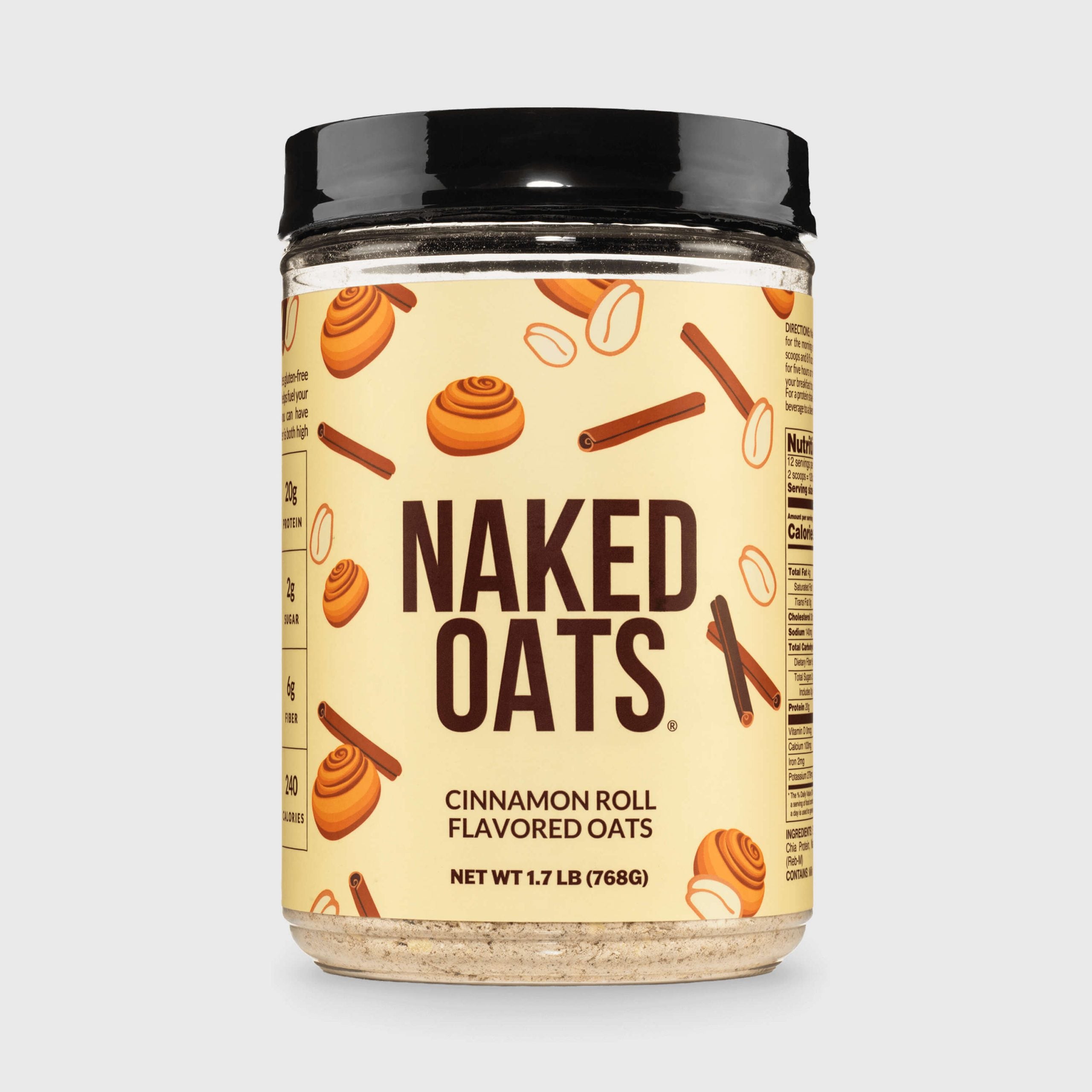 Cinnamon Roll Protein Oats - Cinnamon Roll for Simple Oatmeal and Breakfast Routines