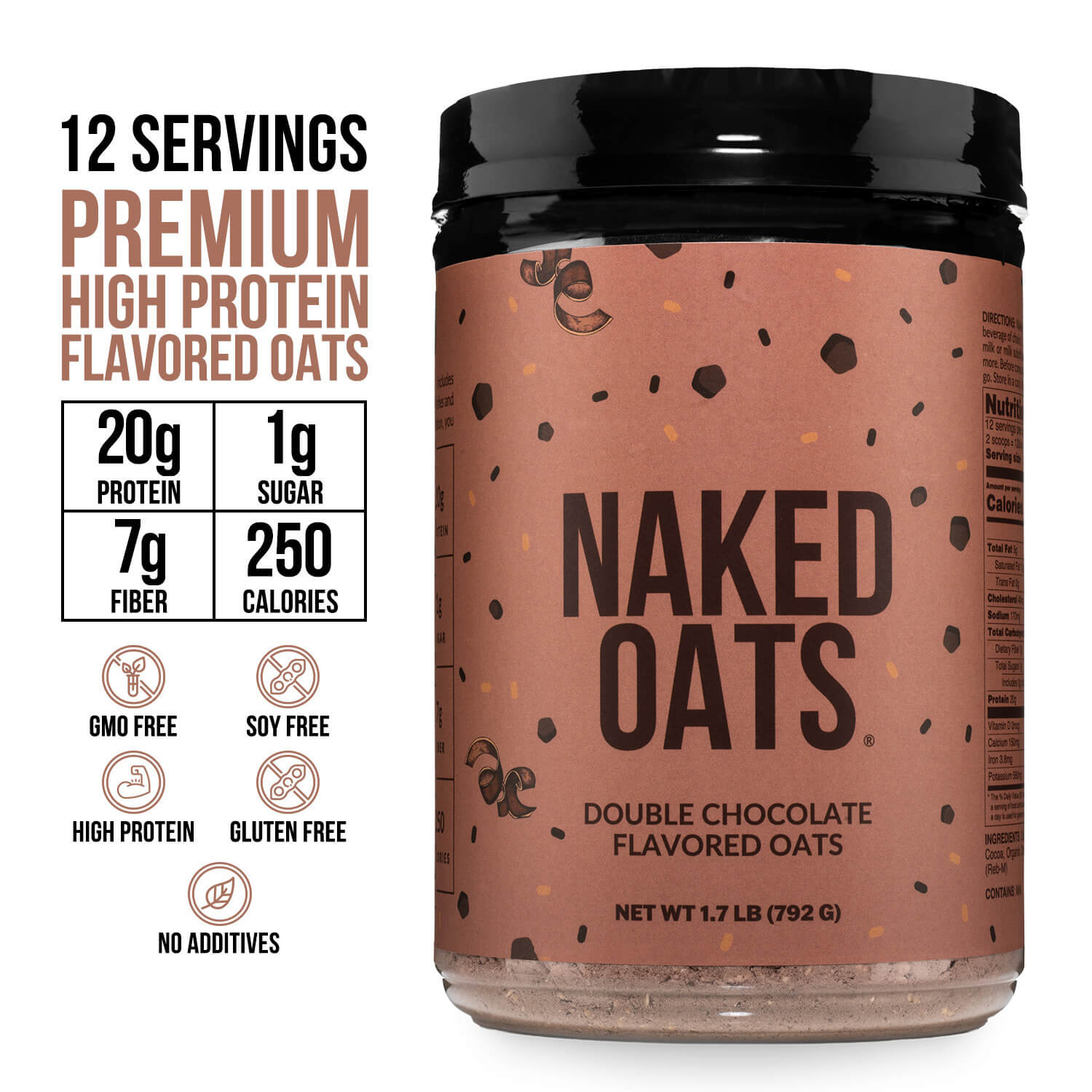 Double Chocolate Protein Oats - Double Chocolate for Simple Oatmeal and Breakfast Routines