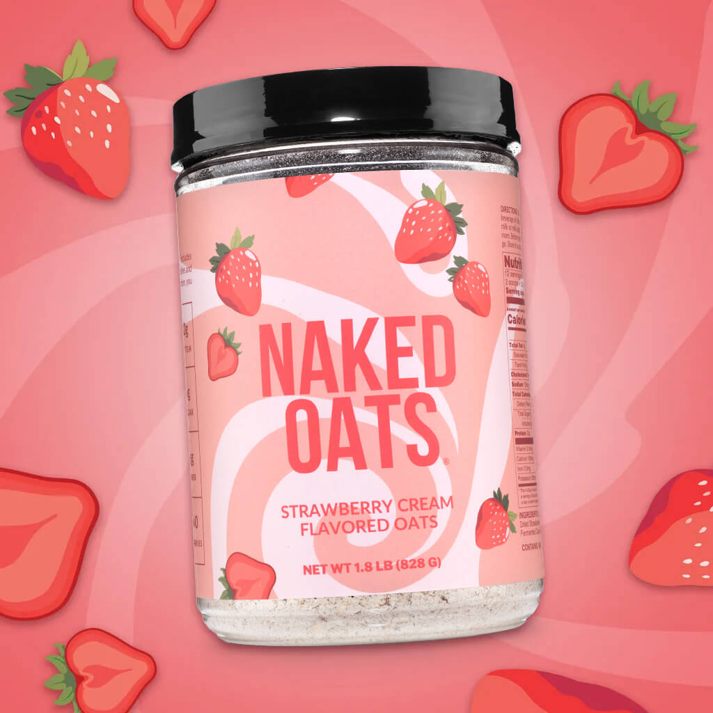 Strawberry Cream Protein Oats - Strawberry Cream for Simple Oatmeal and Breakfast Routines