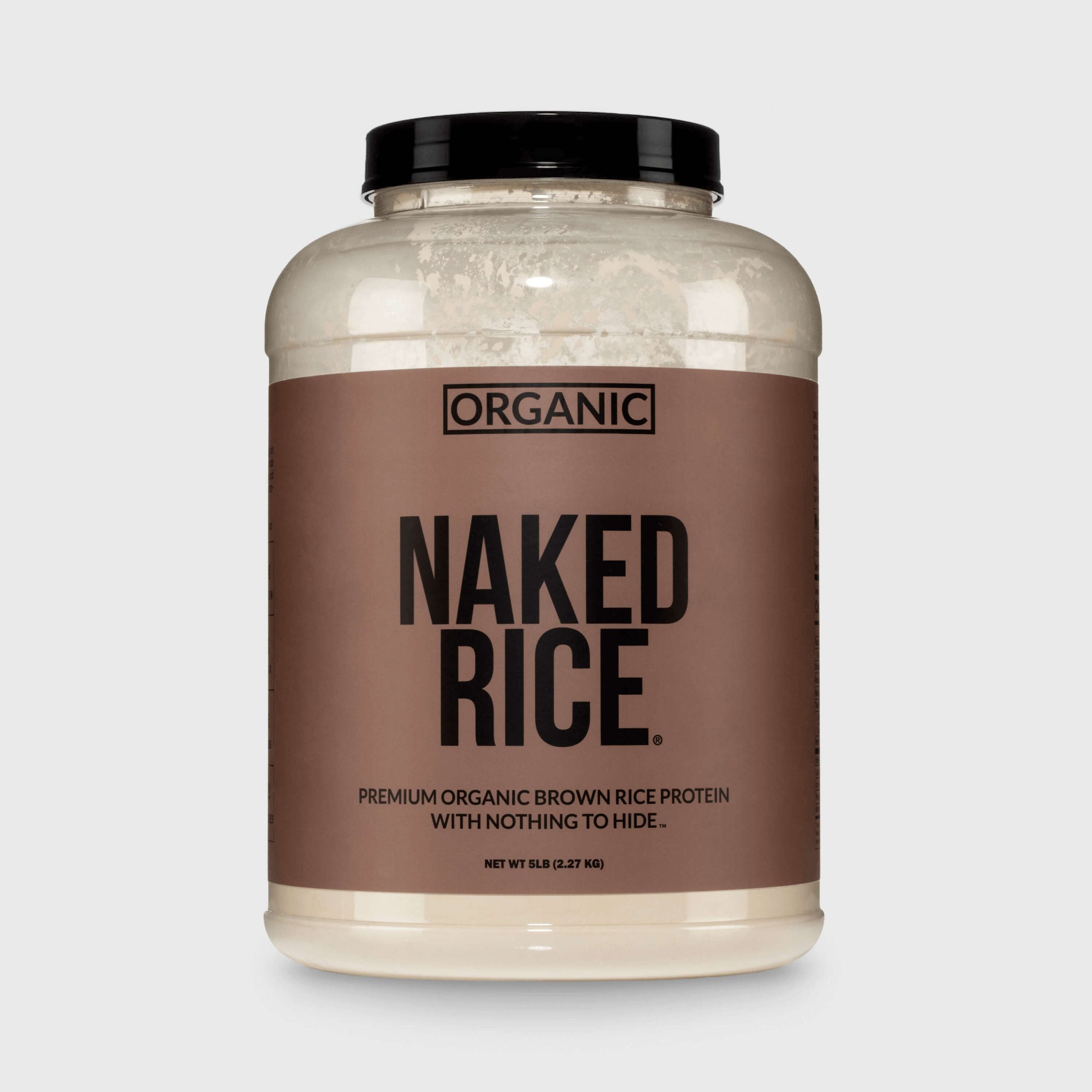 Organic Brown Rice Protein Powder - 5LB Unflavored Made for Shakes, Smoothies and Recipes