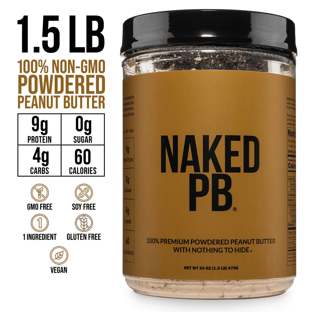 Powdered Peanut Butter - PB - 1.5 LB Made for Shakes, Smoothies and Recipes