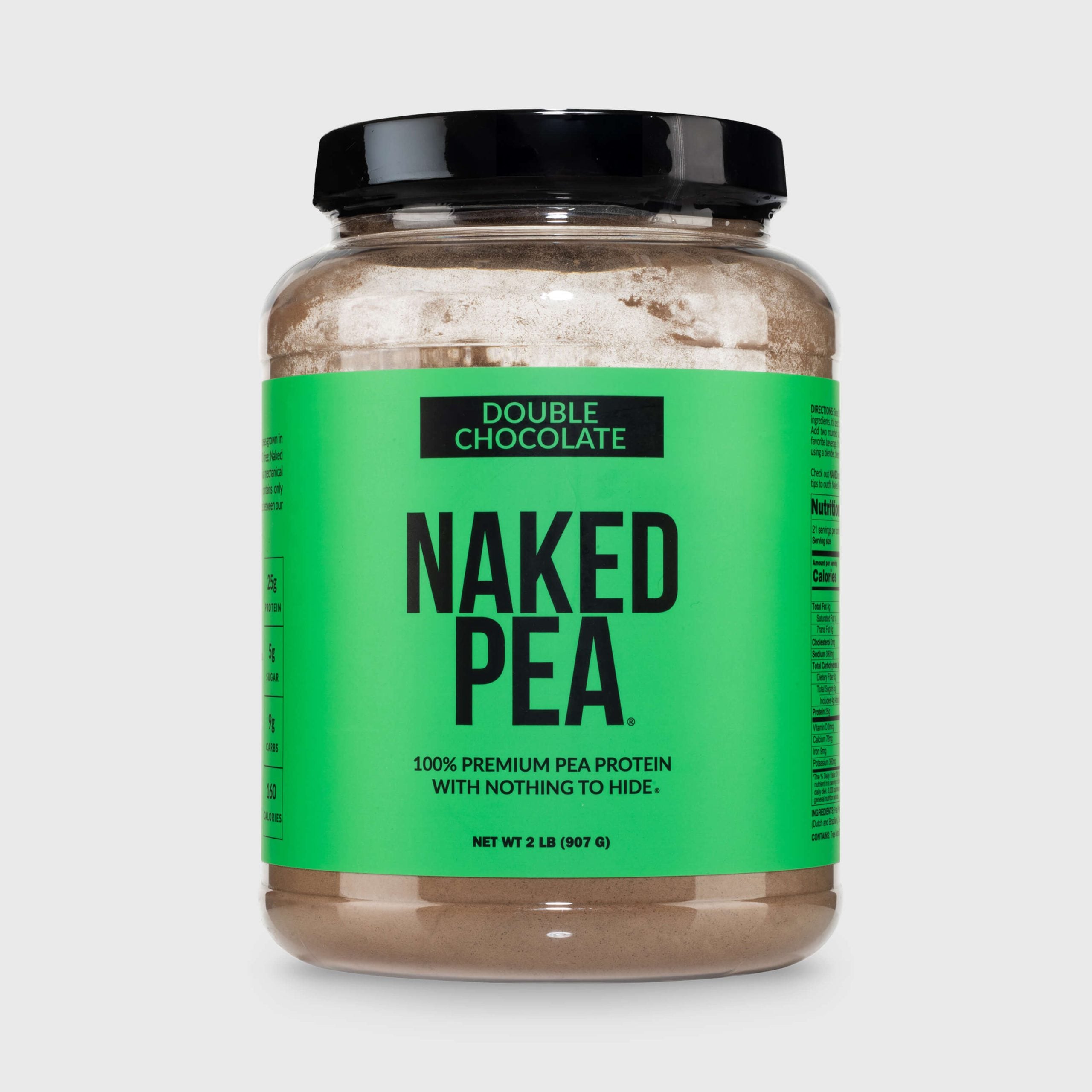 Double Chocolate Pea Protein Powder - Double Chocolate Made for Shakes, Smoothies and Recipes
