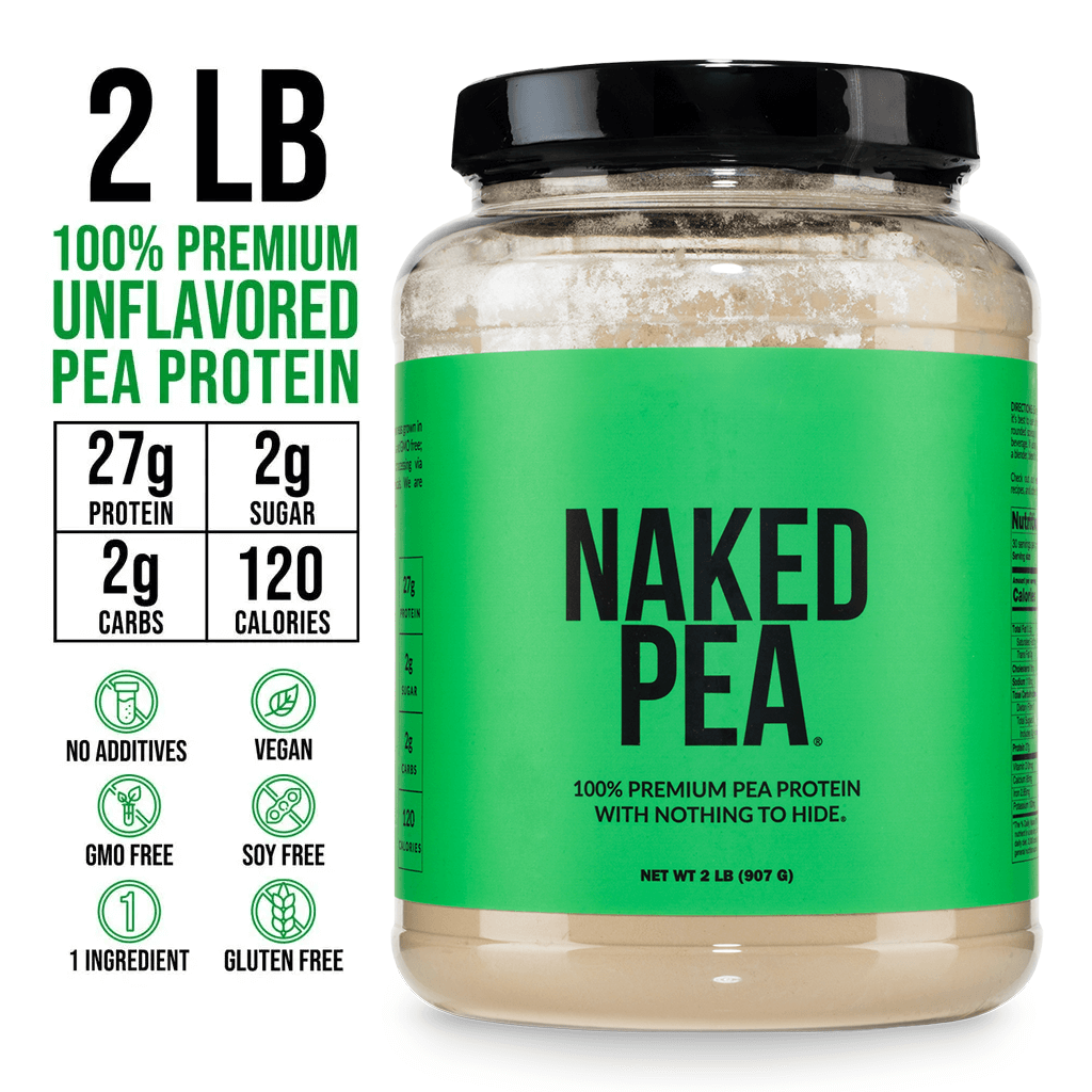 Pea Protein Powder - Unflavored - Standard Size Made for Shakes, Smoothies and Recipes