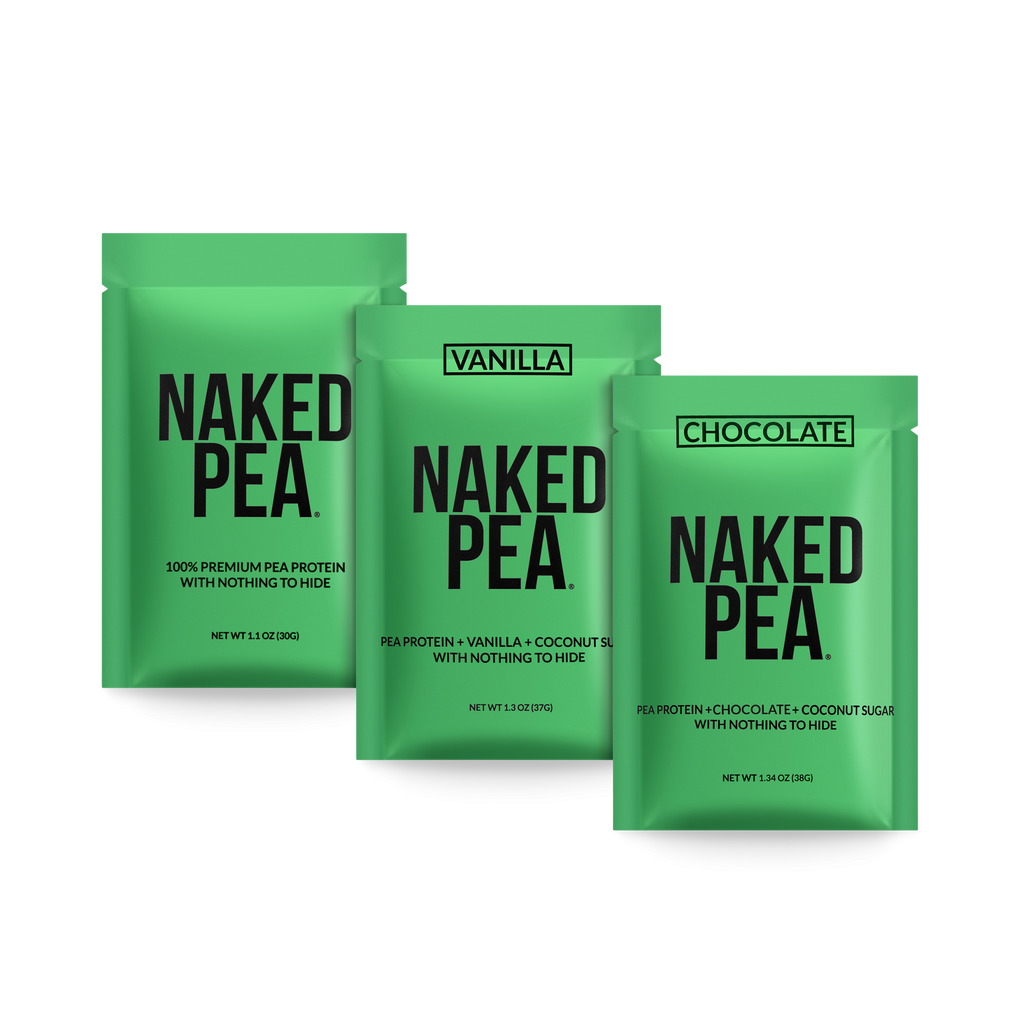 Vegan Protein Powder Sample Pack Made for Shakes, Smoothies and Recipes