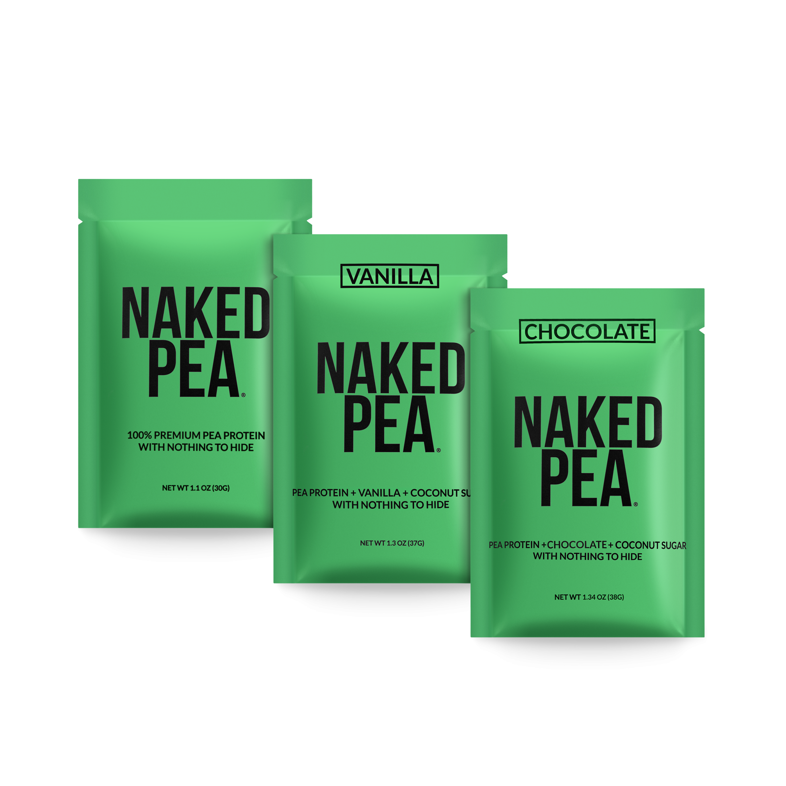 Vegan Protein Powder Sample Pack Made for Shakes, Smoothies and Recipes