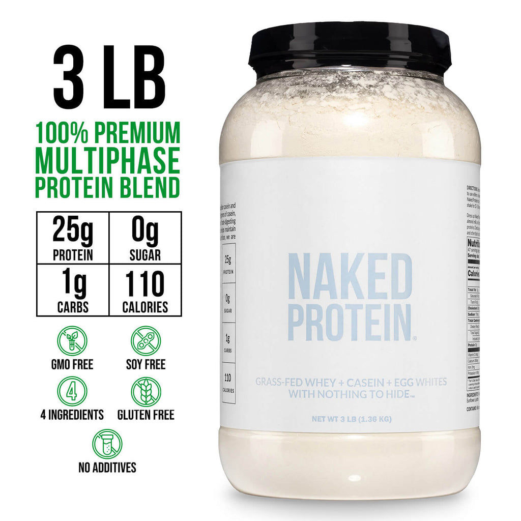 Protein Powder Blend - 3LB Egg Whey and Casein Protein Blend - 3LB Made for Shakes, Smoothies and Recipes